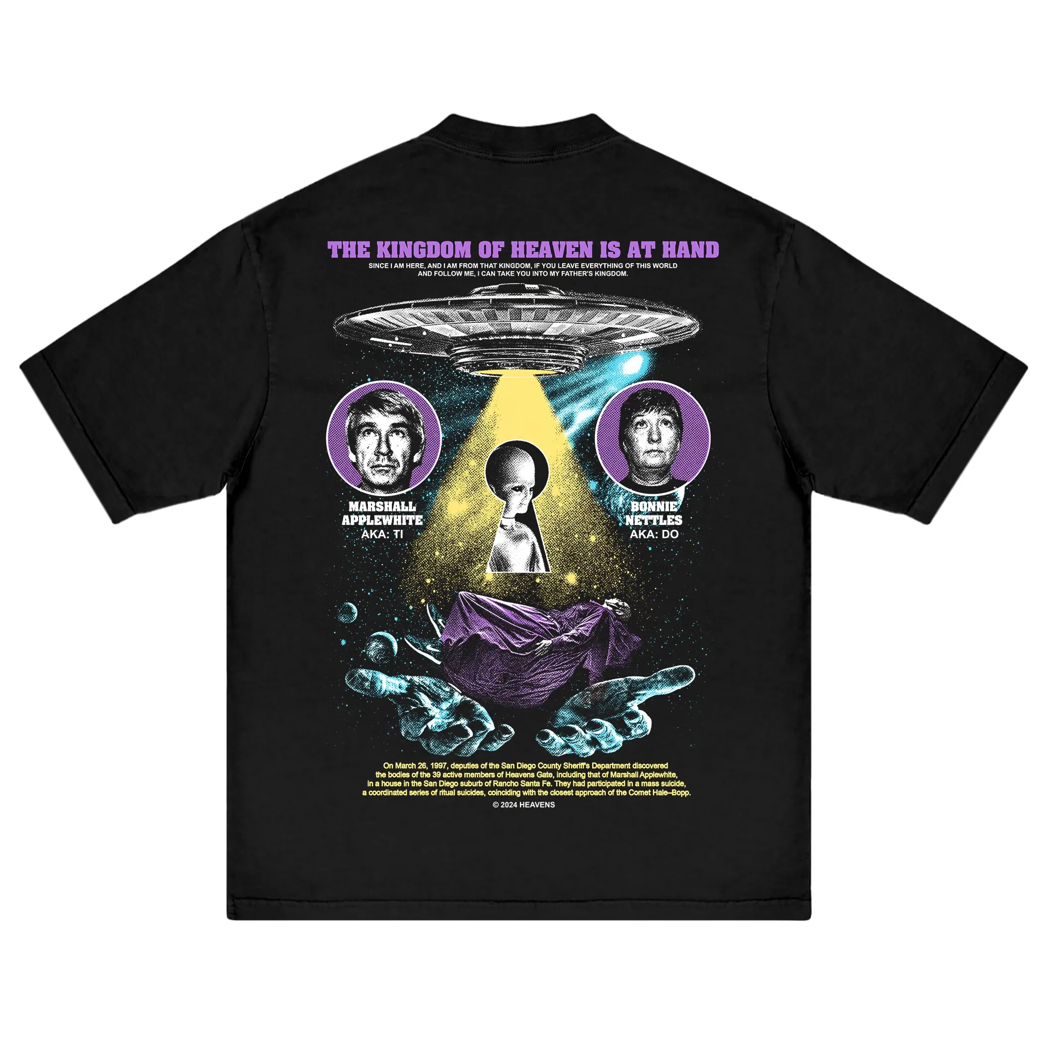 Heavens Gate 3 Tee sold by Heavens product image thumbnail 2