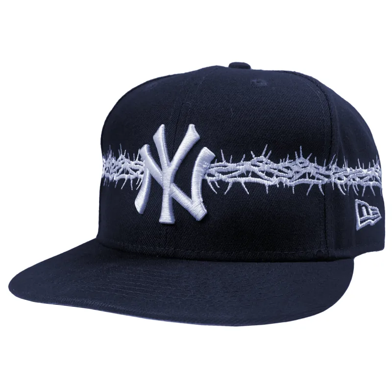 Crown of Thorns NY Fitted Hat (Navy) sold by Heavens