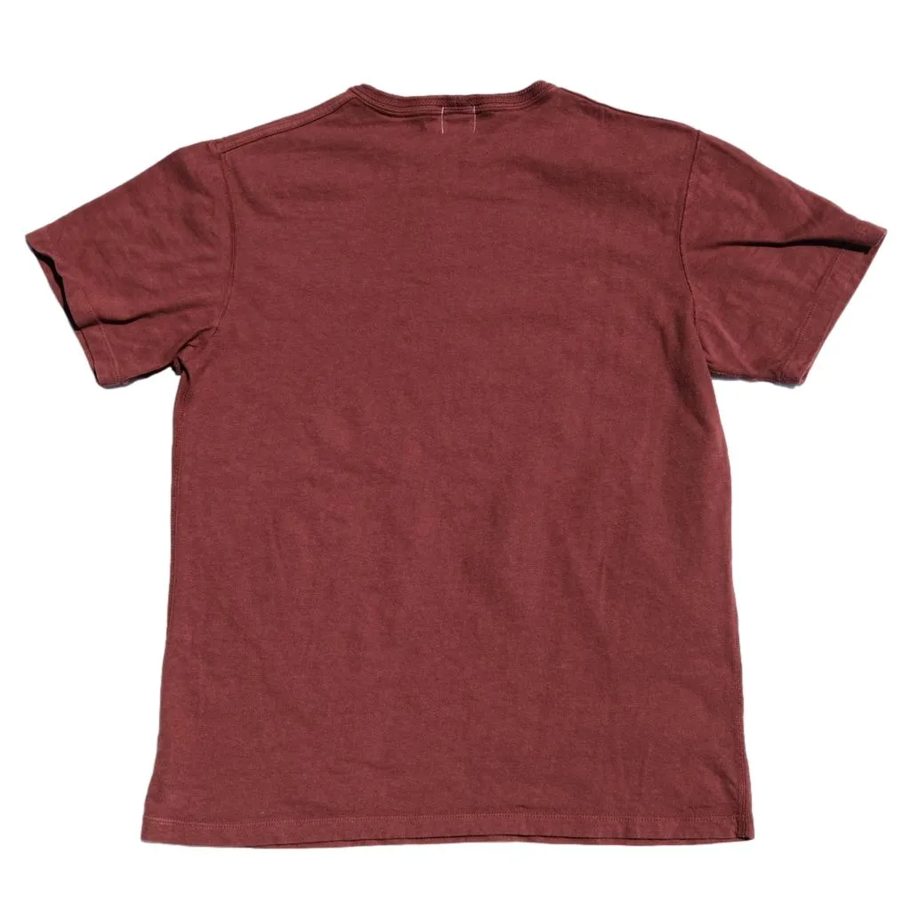 Loop & Weft Shoulder Taped S/S Crewneck Tee (Burgundy) sold by Okayama Denim product image thumbnail 4