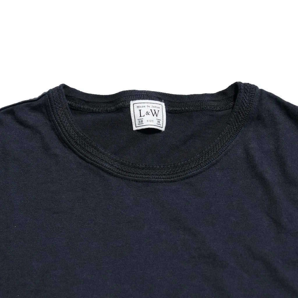 Loop & Weft Shoulder Taped S/S Crewneck Tee (Black) sold by Okayama Denim product image thumbnail 5