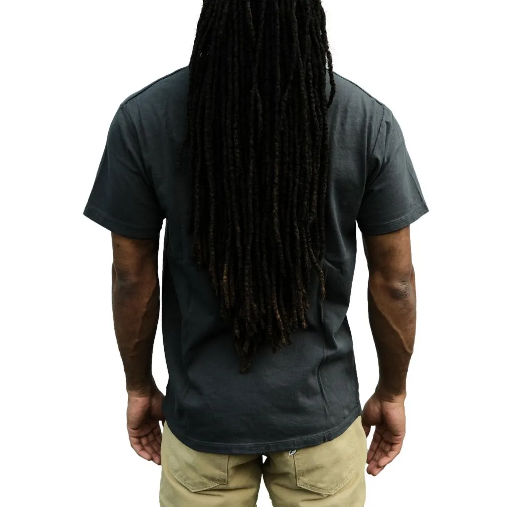 Loop & Weft Shoulder Taped S/S Crewneck Tee (Black) sold by Okayama Denim product image thumbnail 2