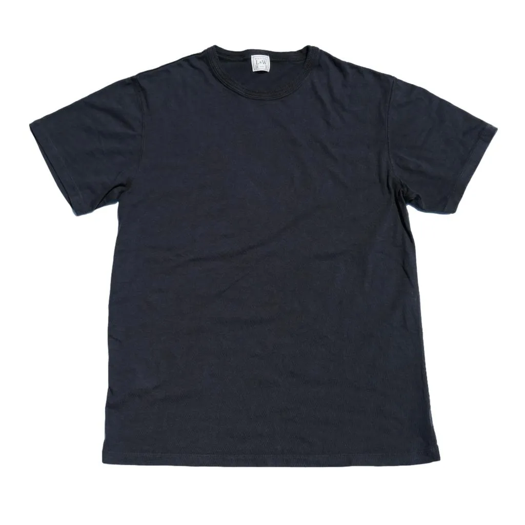 Loop & Weft Shoulder Taped S/S Crewneck Tee (Black) sold by Okayama Denim product image thumbnail 3