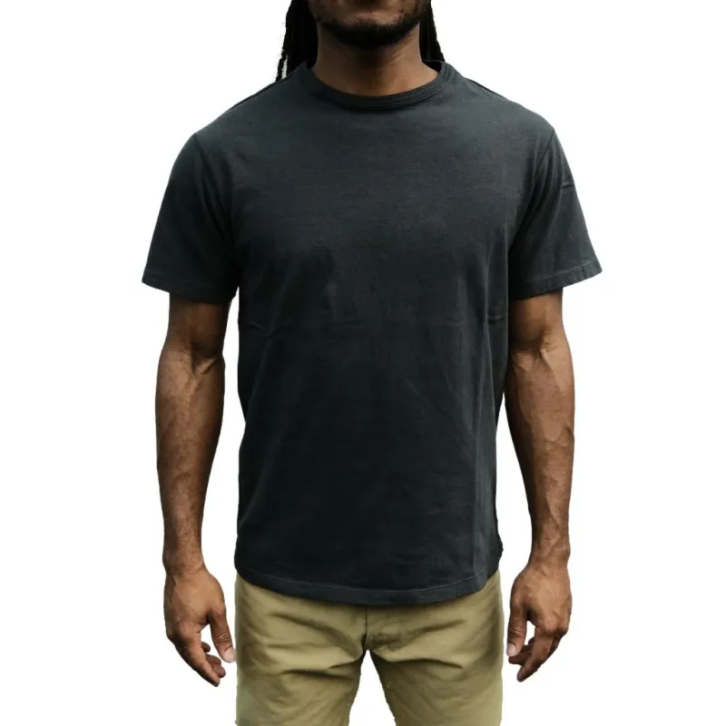 Loop & Weft Shoulder Taped S/S Crewneck Tee (Black) made by Loop & Weft