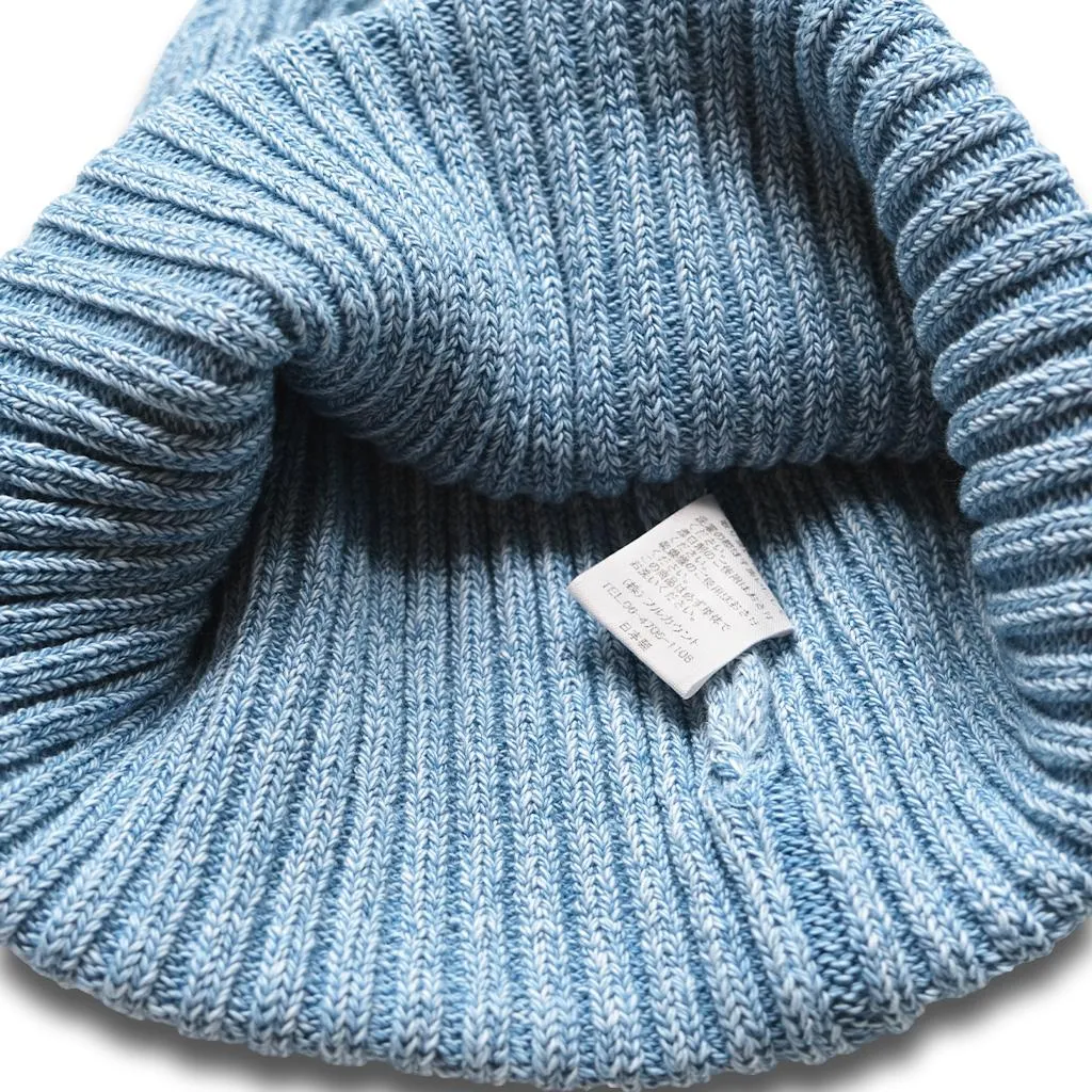 Fullcount Faded Indigo Dyed Beanie sold by Okayama Denim product image thumbnail 5