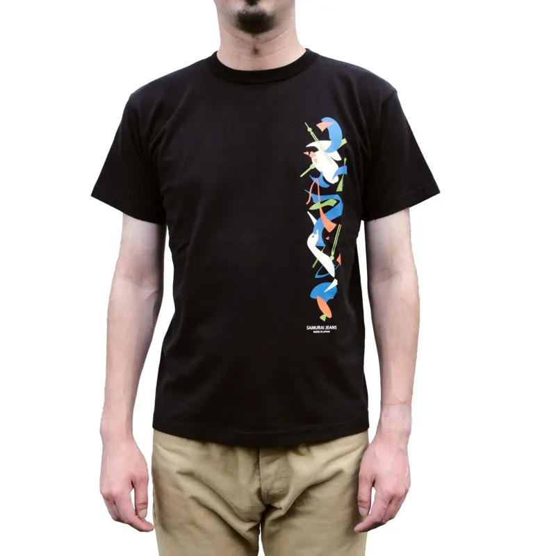 Samurai Jeans SJST26-103 Heavyweight Logo Print Tee made by Samurai Jeans