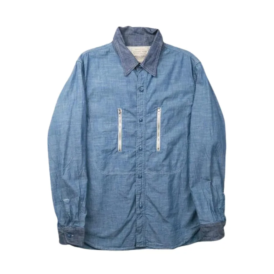 Fullcount x Fumito Ganryu USN Selvedge Chambray Shirt sold by Okayama Denim product image thumbnail 3
