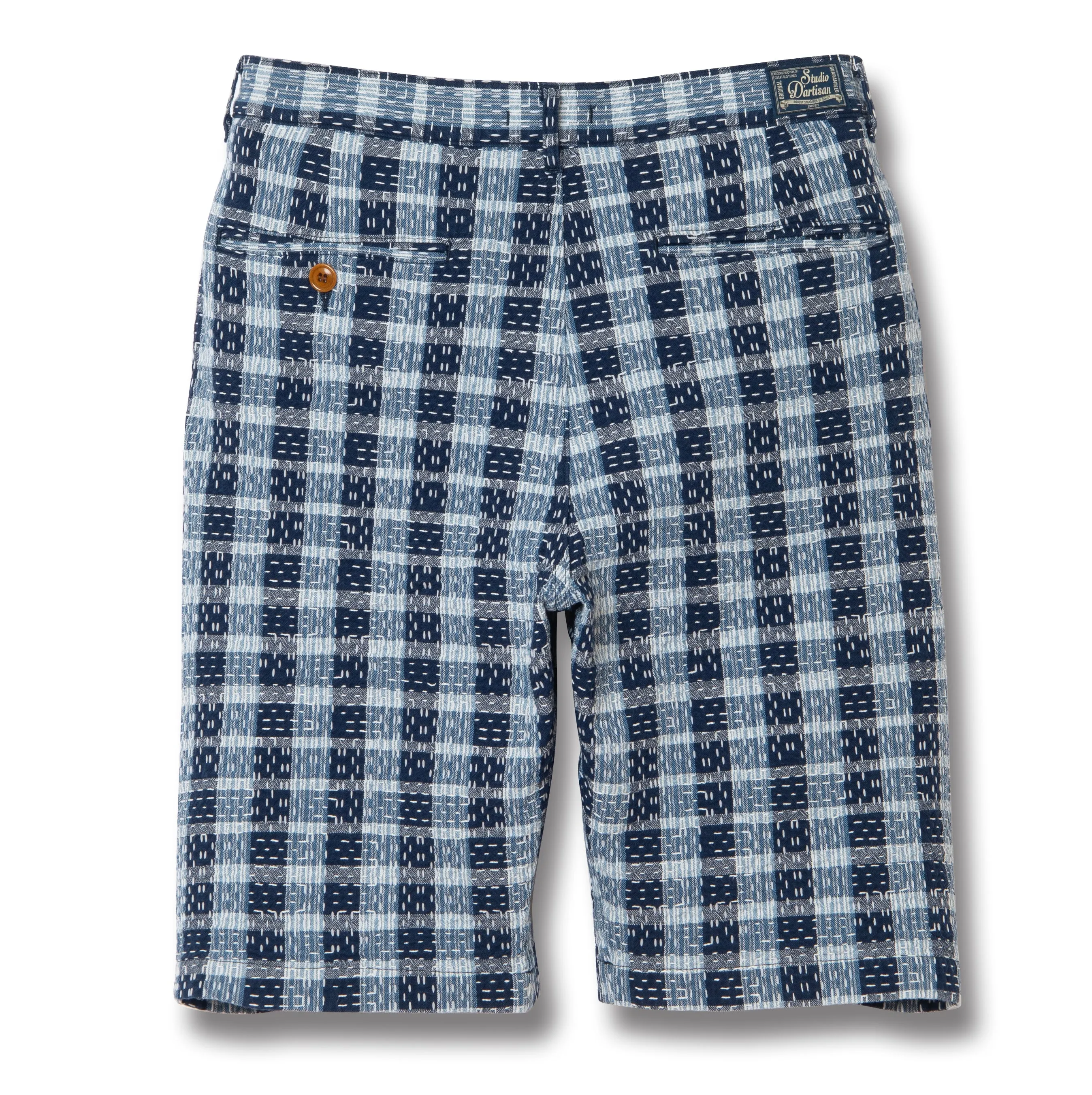Studio D'Artisan "Indigo Noragi Sashiko" Shorts sold by Okayama Denim product image thumbnail 4