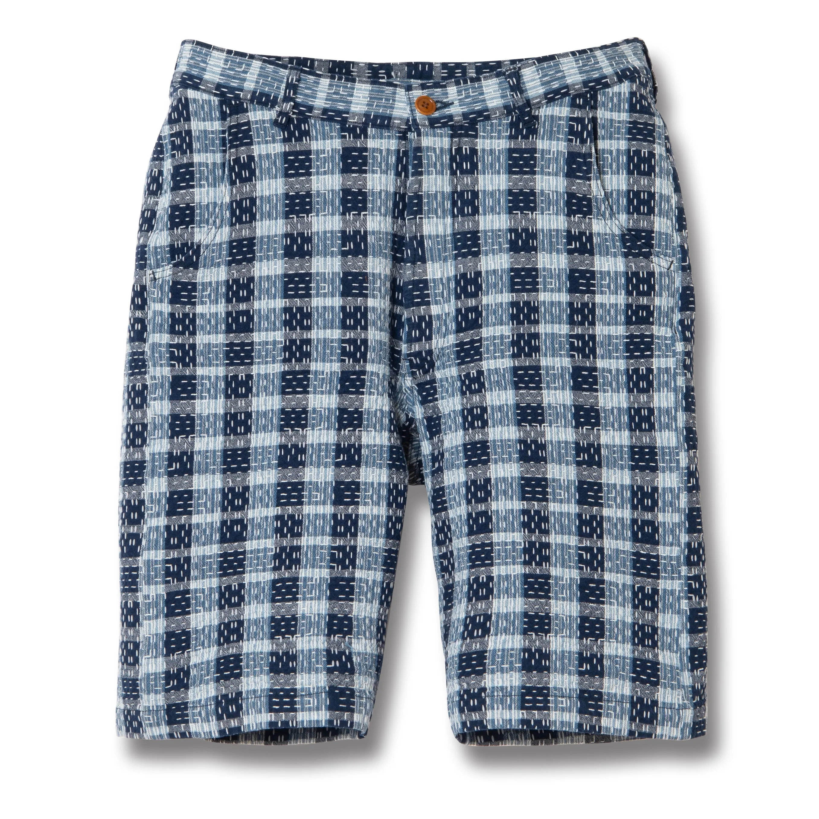 Studio D'Artisan "Indigo Noragi Sashiko" Shorts sold by Okayama Denim product image thumbnail 3