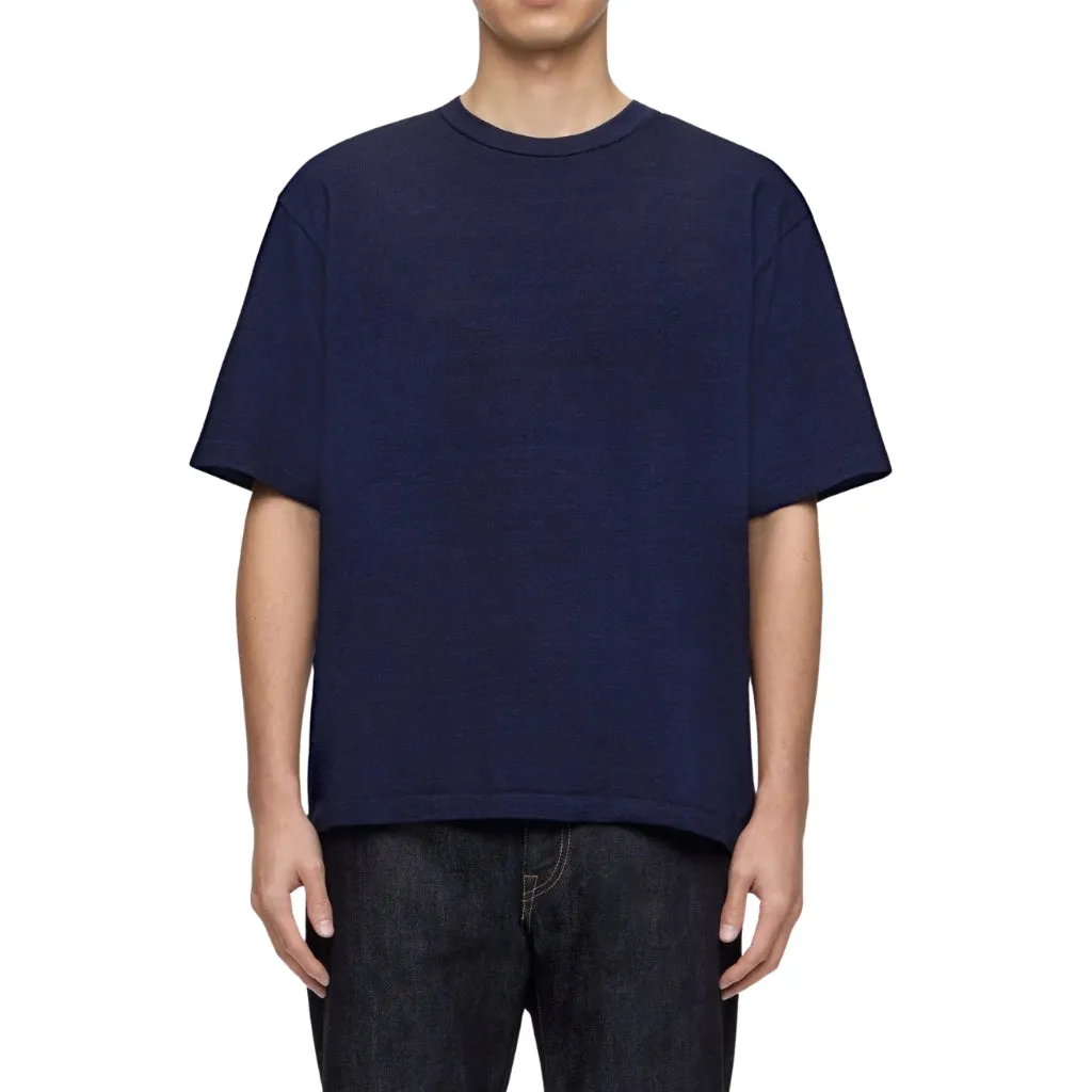 Momotaro 6.6oz. Indigo Dyed Tee sold by Okayama Denim