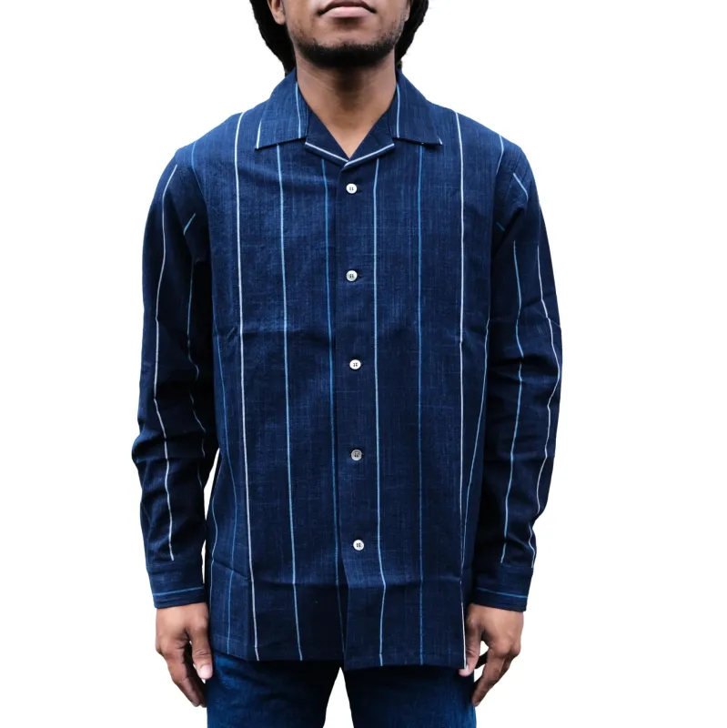 Omoto Denim "Matsusaka Momen" Natural Indigo Shirt made by OMOTO DENIM