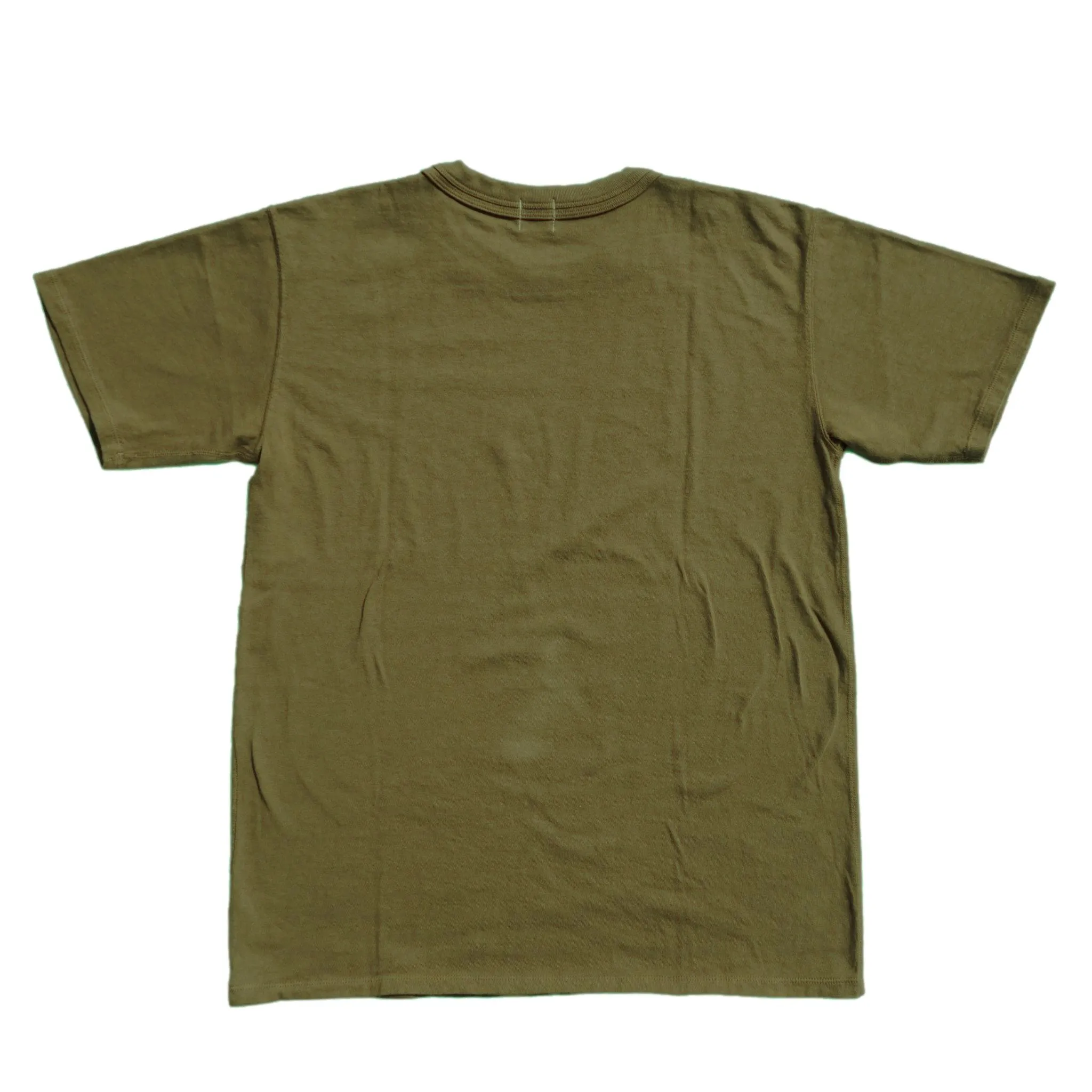 Loop & Weft Loopwheel Double Binder S/S Crewneck Tee (Olive) sold by Okayama Denim product image thumbnail 4