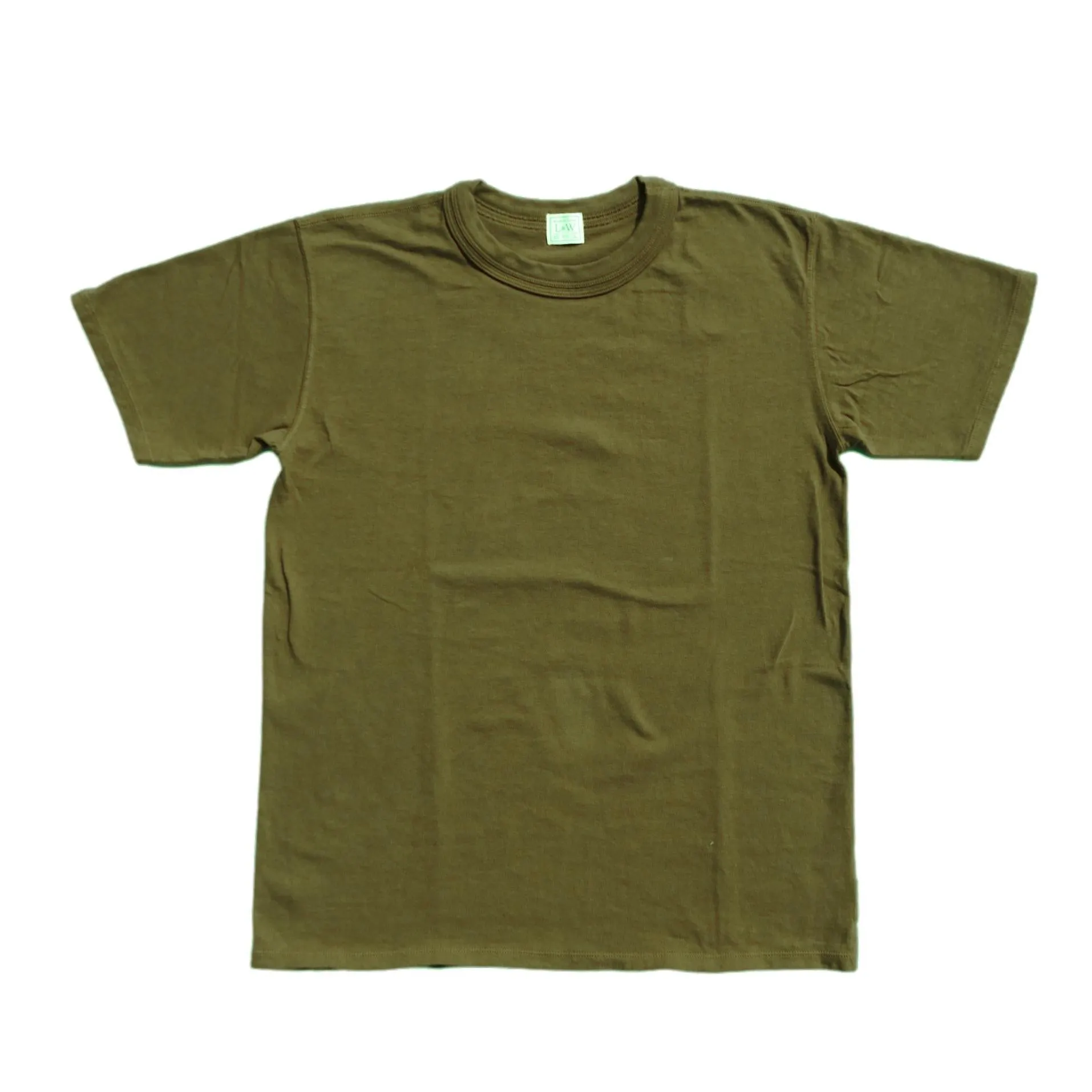 Loop & Weft Loopwheel Double Binder S/S Crewneck Tee (Olive) sold by Okayama Denim product image thumbnail 3