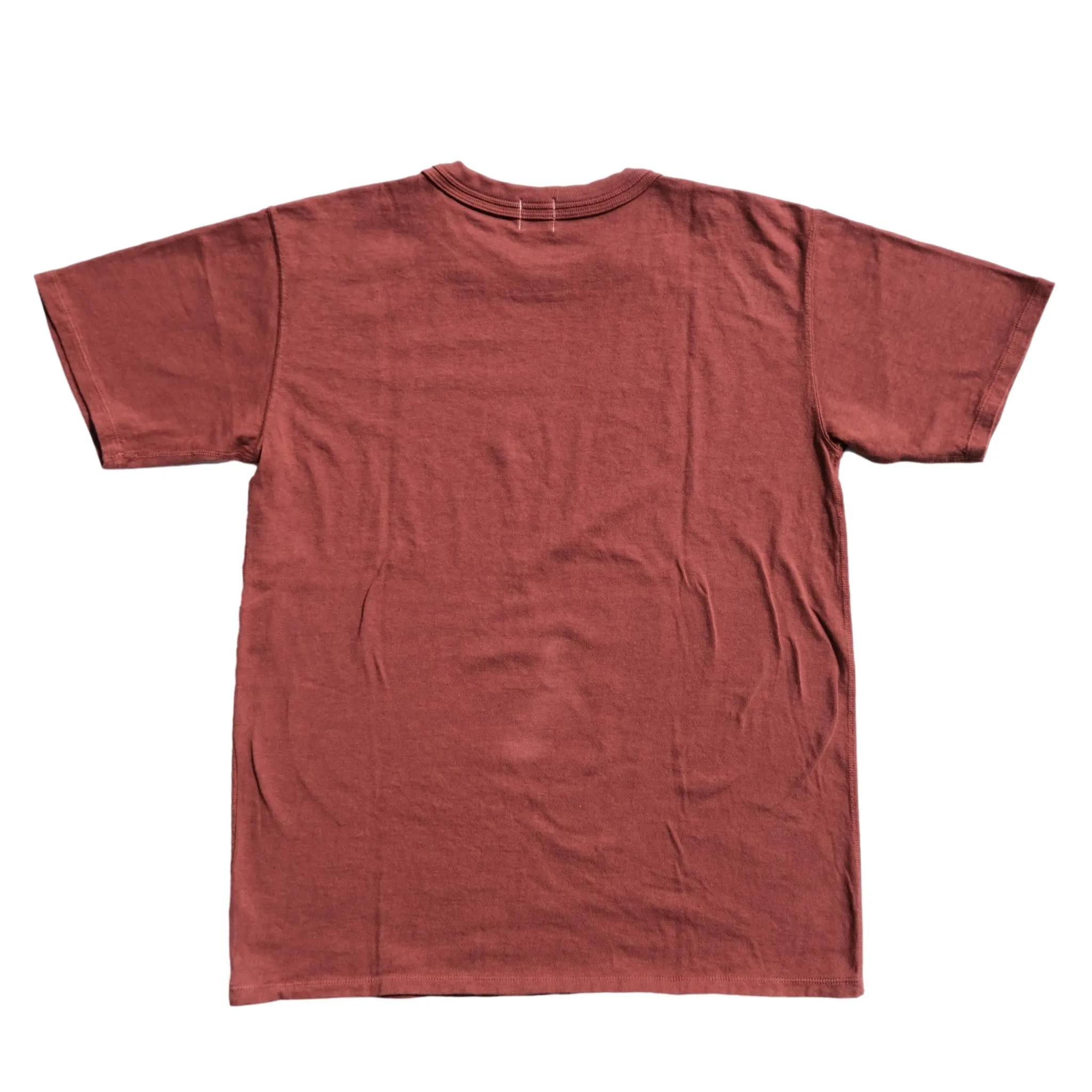 Loop & Weft Loopwheel Double Binder S/S Crewneck Tee (Burgundy) sold by Okayama Denim product image thumbnail 4