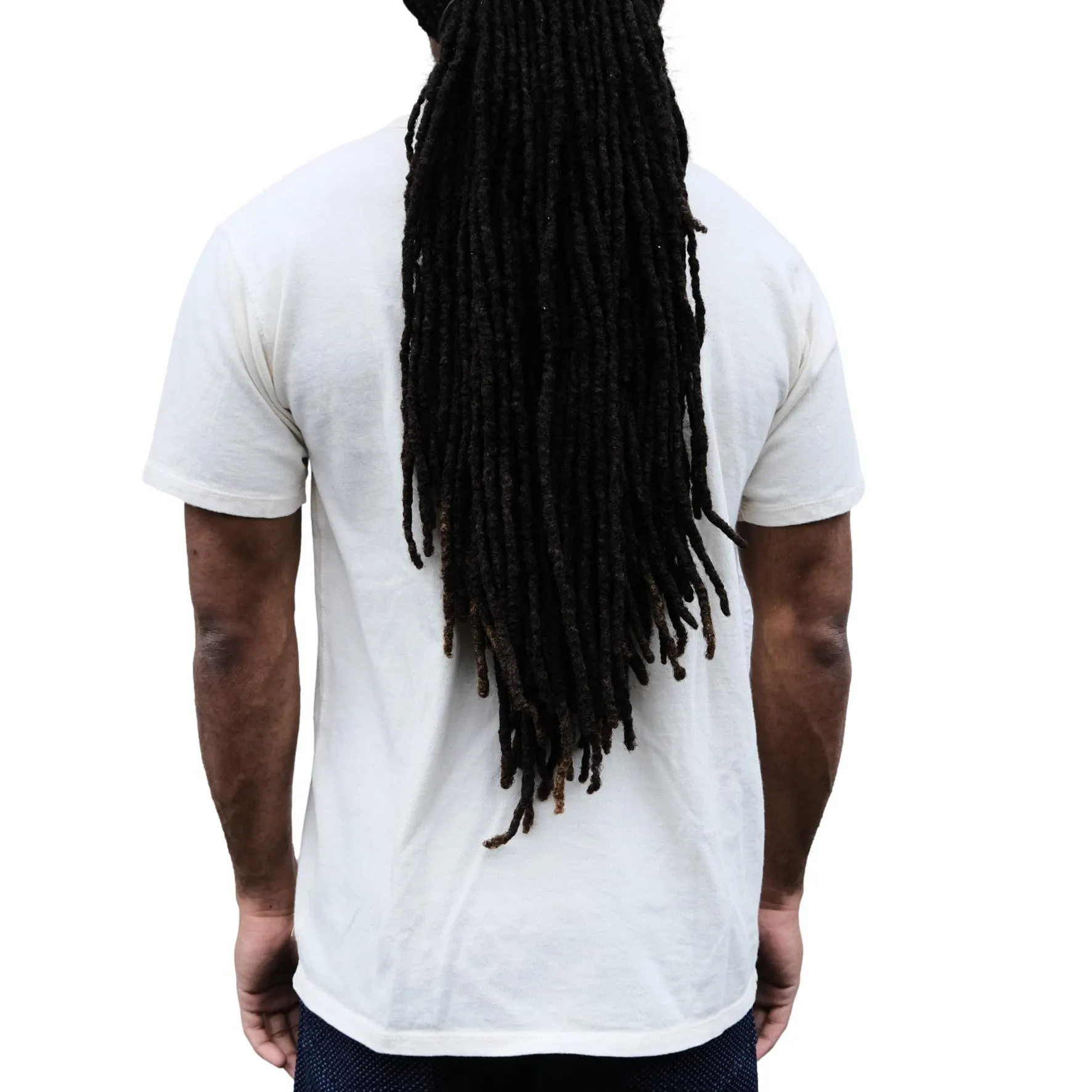 Loop & Weft Loopwheel Double Binder S/S Crewneck Tee (Ivory) sold by Okayama Denim product image thumbnail 2