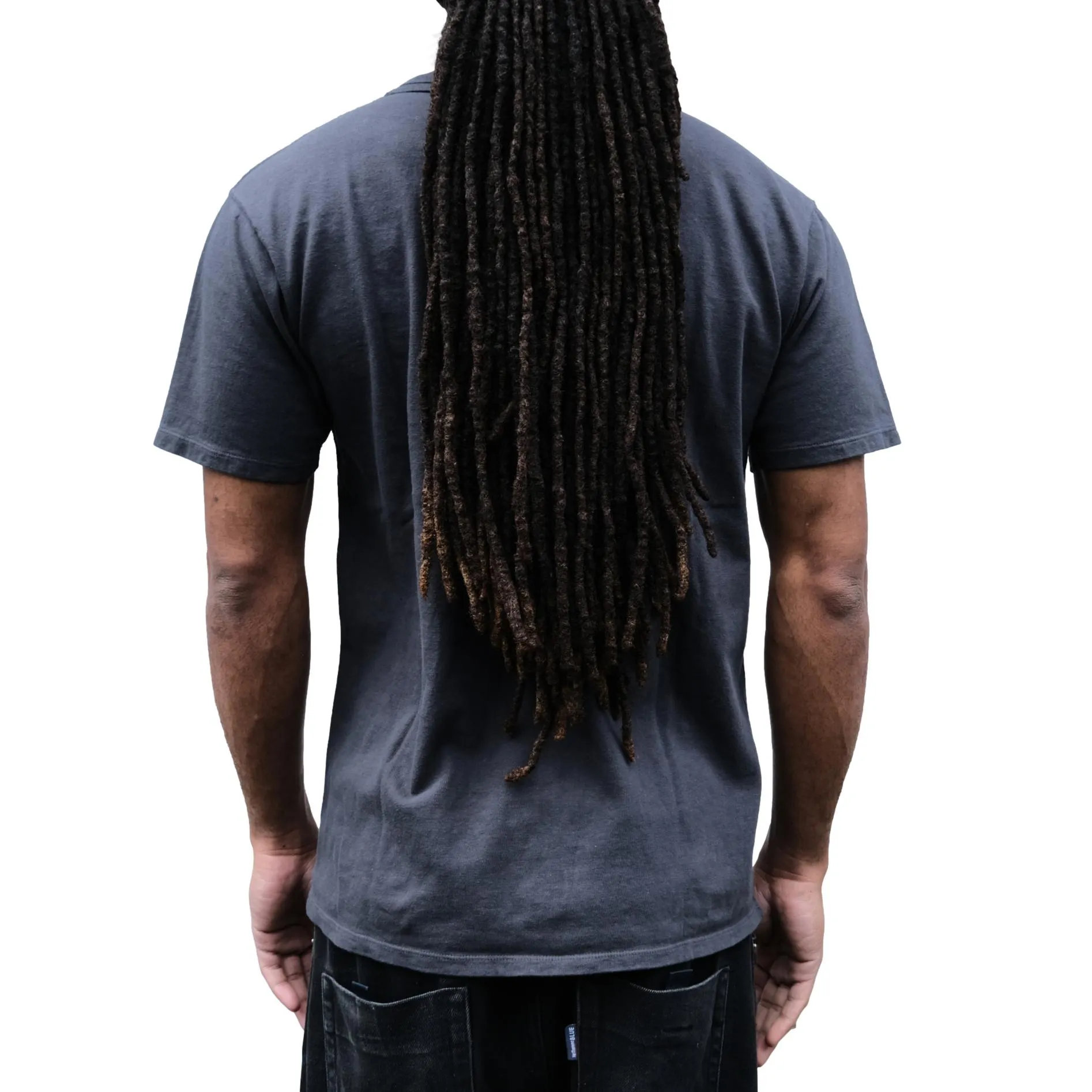 Loop & Weft Loopwheel Double Binder S/S Crewneck Tee (Black) sold by Okayama Denim product image thumbnail 2