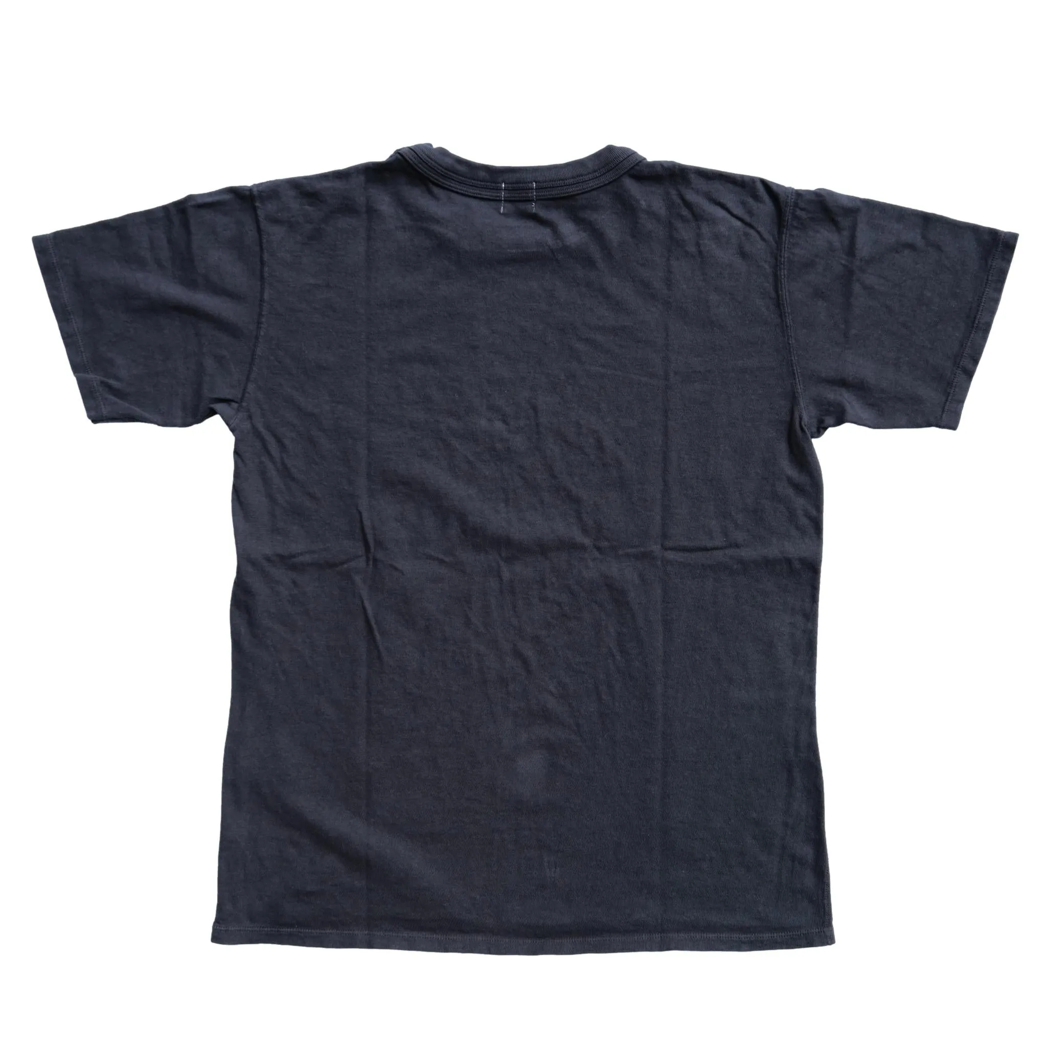 Loop & Weft Loopwheel Double Binder S/S Crewneck Tee (Black) sold by Okayama Denim product image thumbnail 4