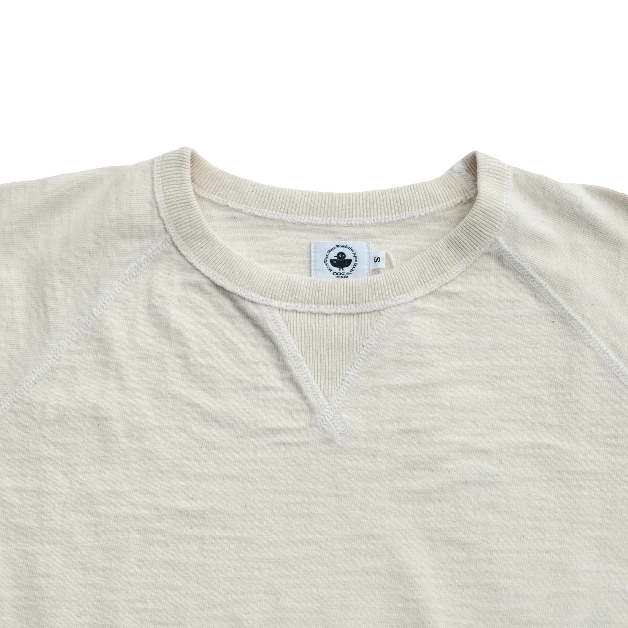 Omoto Denim Heavy Gauge Nep Tee (Natural) sold by Okayama Denim product image thumbnail 5