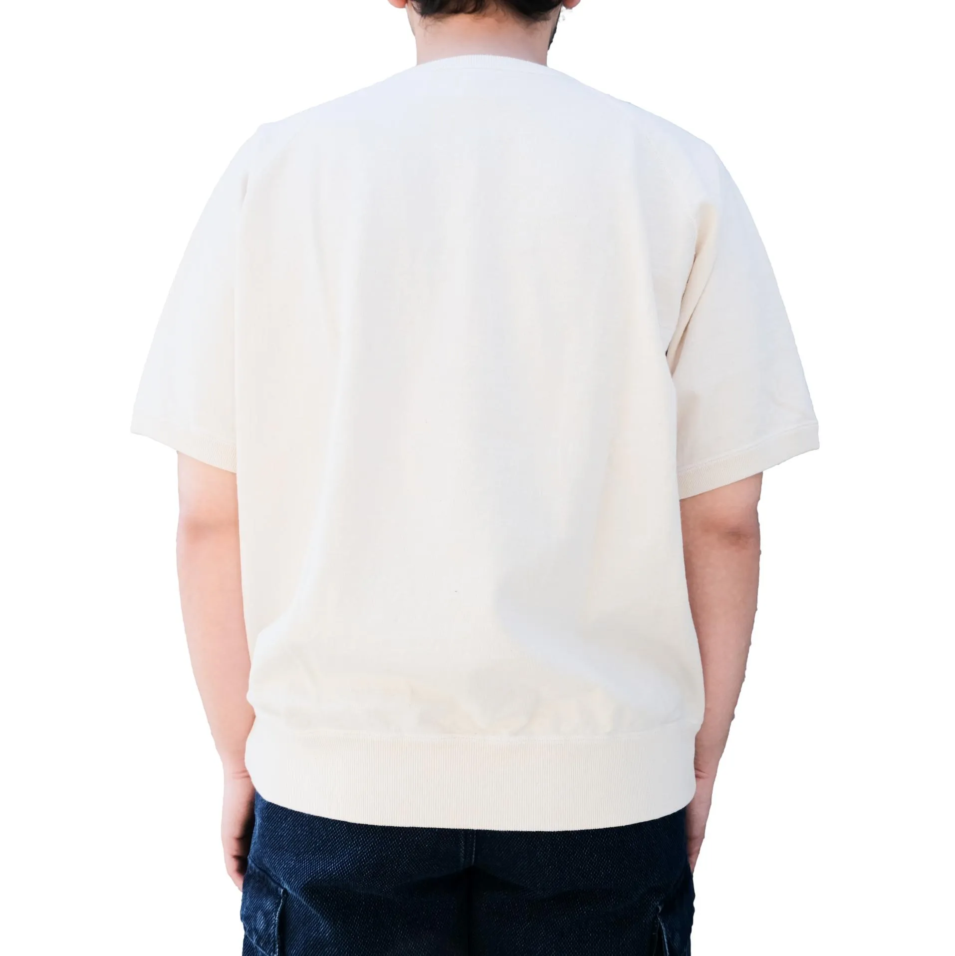 Omoto Denim Heavy Gauge Nep Tee (Natural) sold by Okayama Denim product image thumbnail 2
