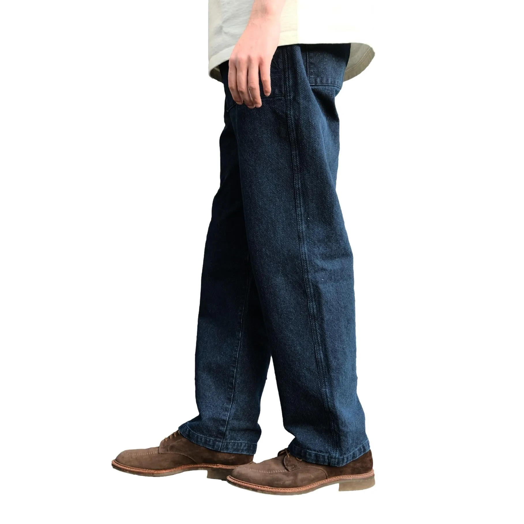 Soundman "Old Baker" Indigo Sashiko Baker Pants sold by Okayama Denim product image thumbnail 2