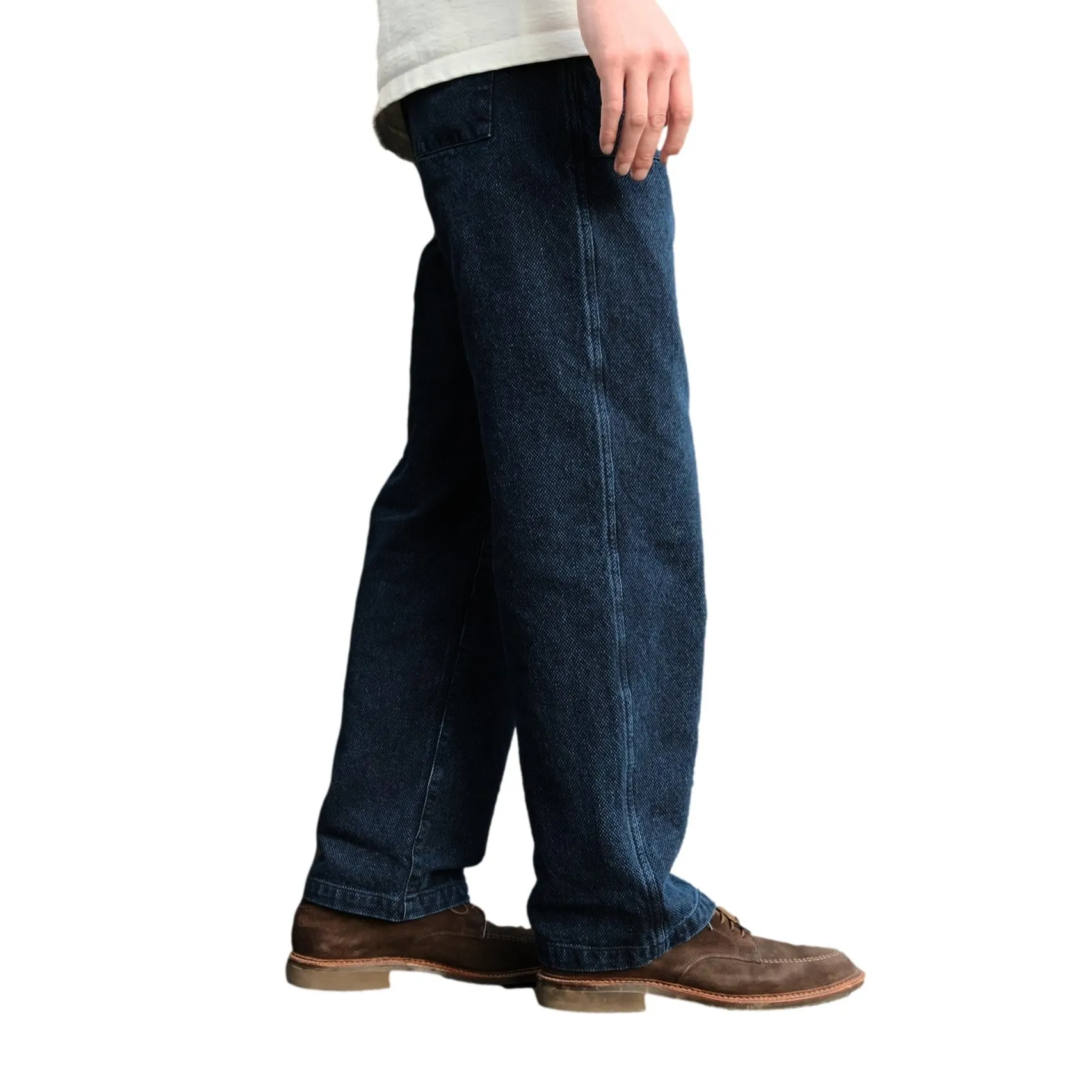 Soundman "Old Baker" Indigo Sashiko Baker Pants sold by Okayama Denim product image thumbnail 4