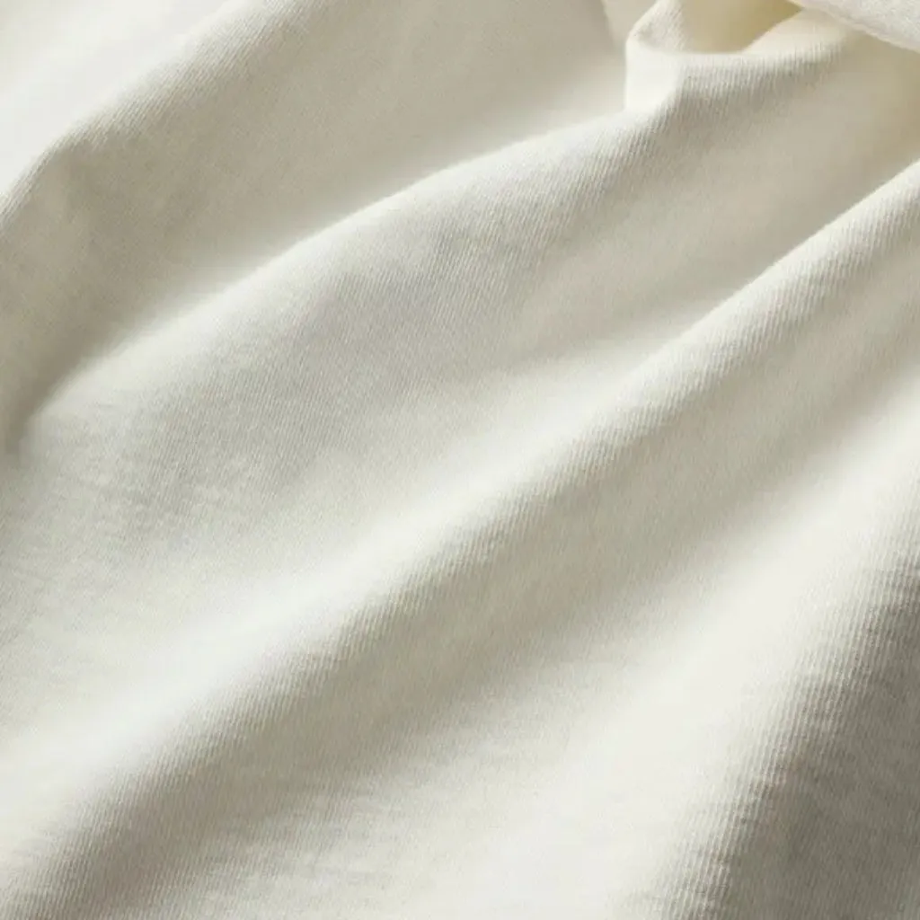 The Flat Head Heavyweight 20oz. Loopwheel Tee (White) sold by Okayama Denim product image thumbnail 5