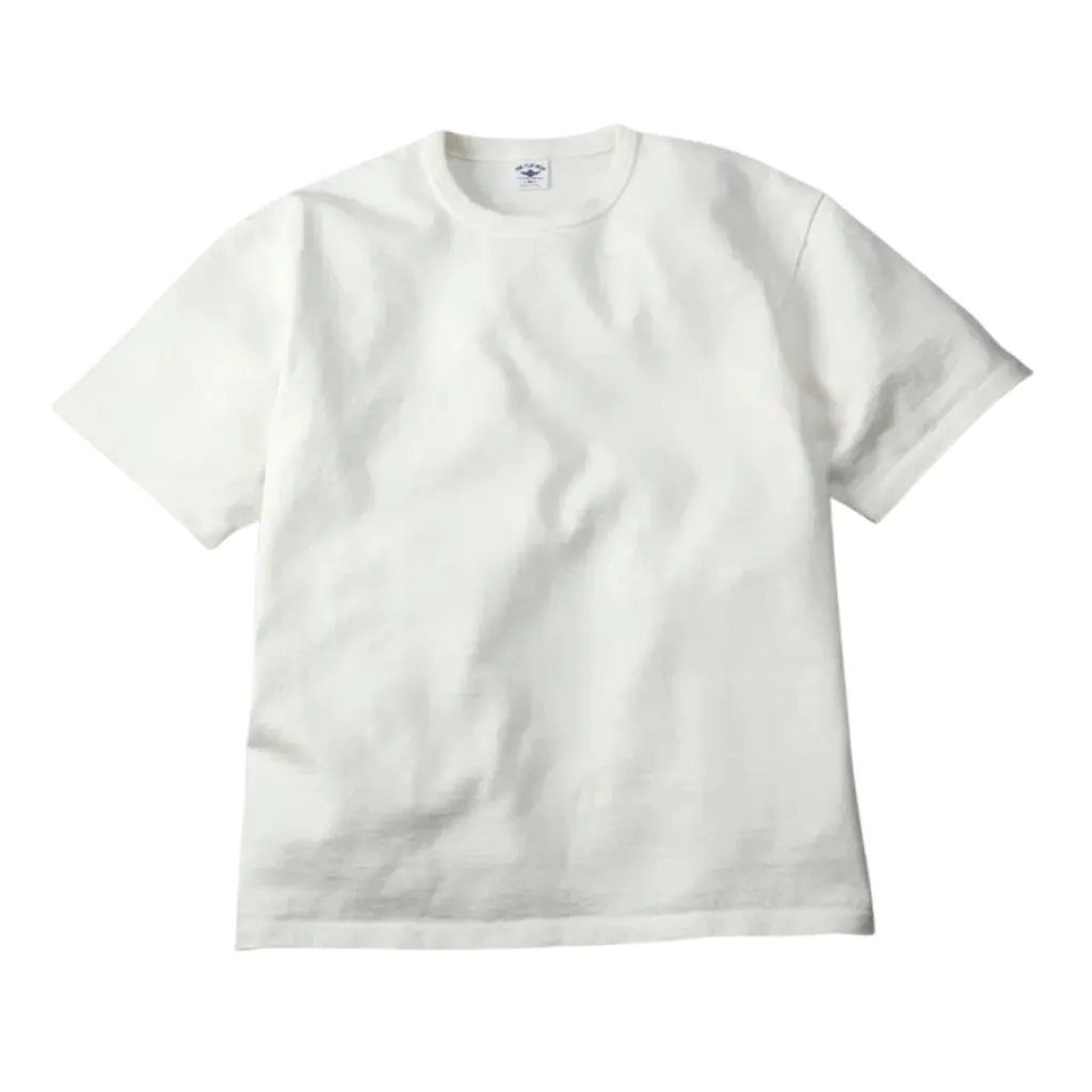 The Flat Head Heavyweight 20oz. Loopwheel Tee (White) sold by Okayama Denim product image thumbnail 3