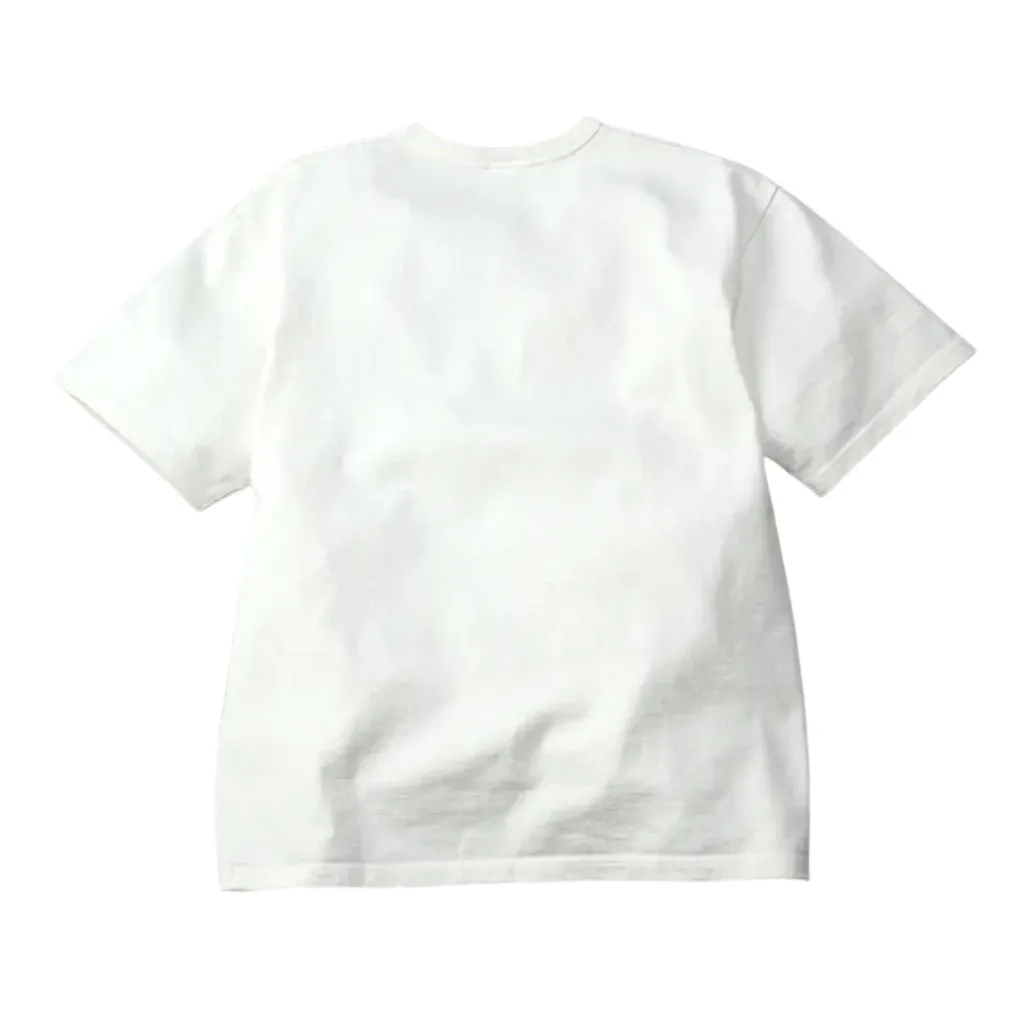 The Flat Head Heavyweight 20oz. Loopwheel Tee (White) sold by Okayama Denim product image thumbnail 4
