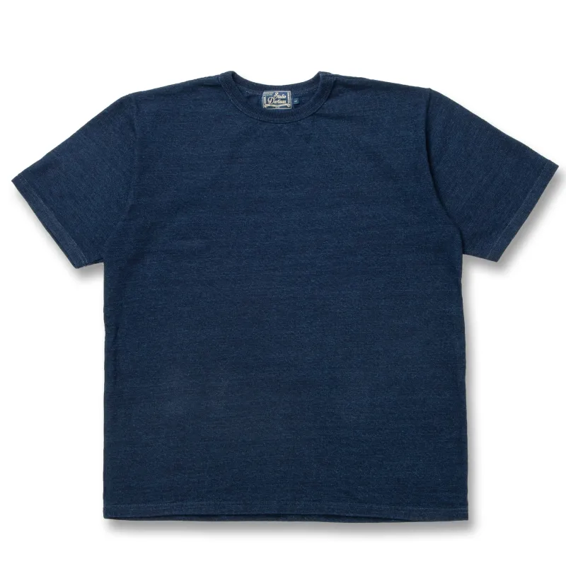 Studio D'Artisan Rope Dyed Indigo Tee made by Studio D'Artisan