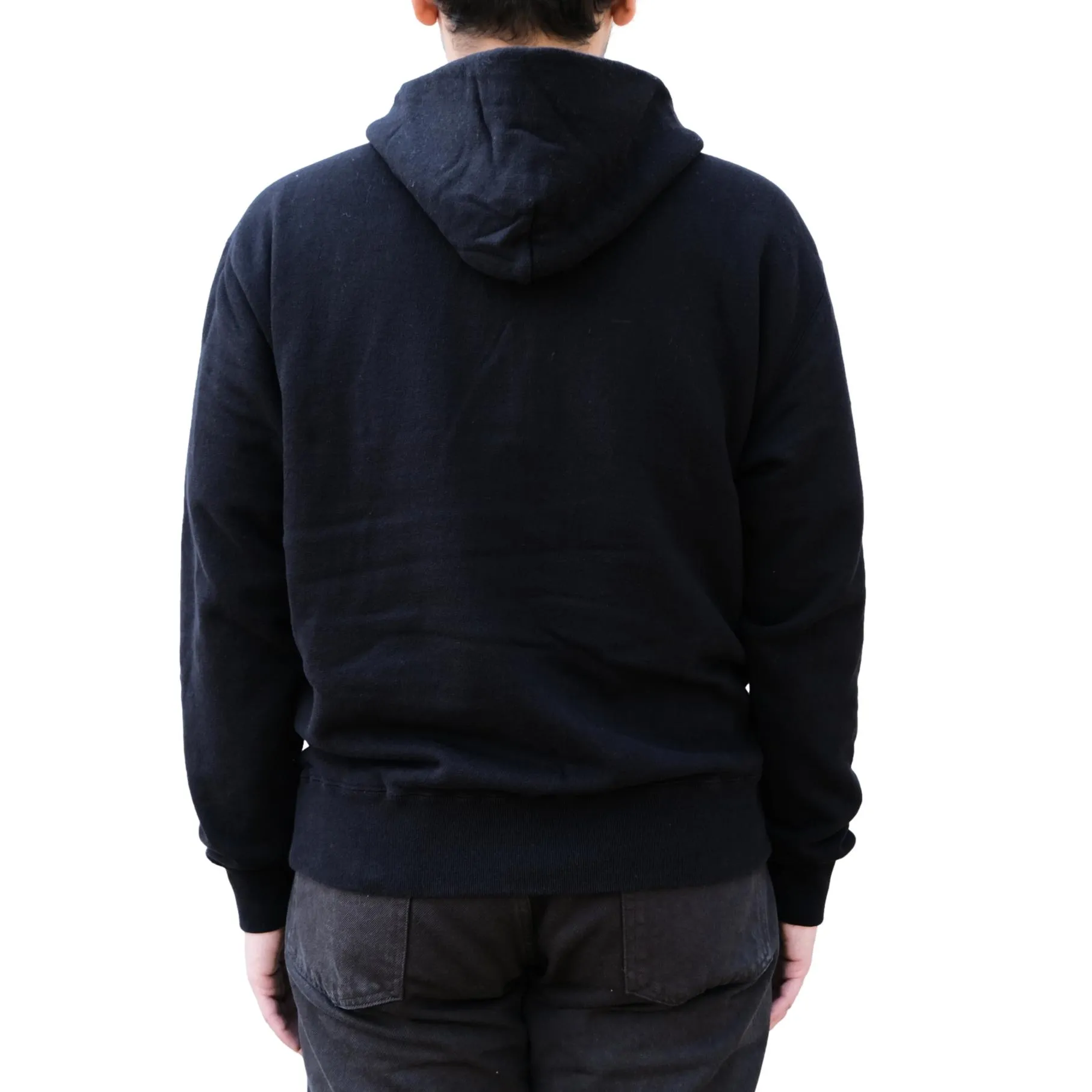 Momotaro Loopwheel Zip-up Hoodie (Black) sold by Okayama Denim product image thumbnail 3