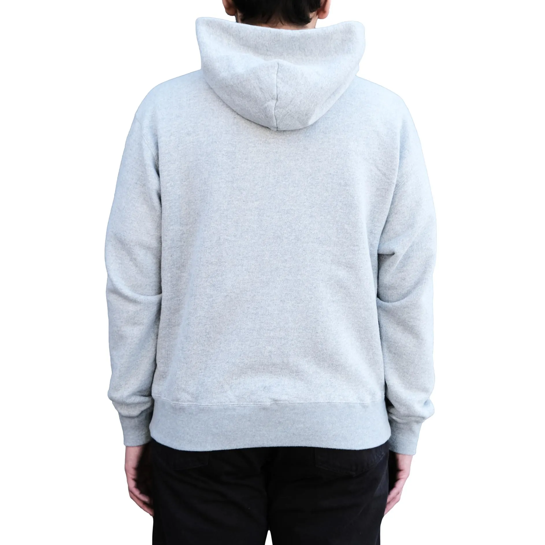 Momotaro Loopwheel Zip-up Hoodie (Gray) sold by Okayama Denim product image thumbnail 3