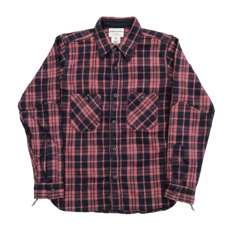 OD+SJ "Yoroi" Heavyweight Rope Dyed Indigo Flannel Shirt made by Okayama Denim