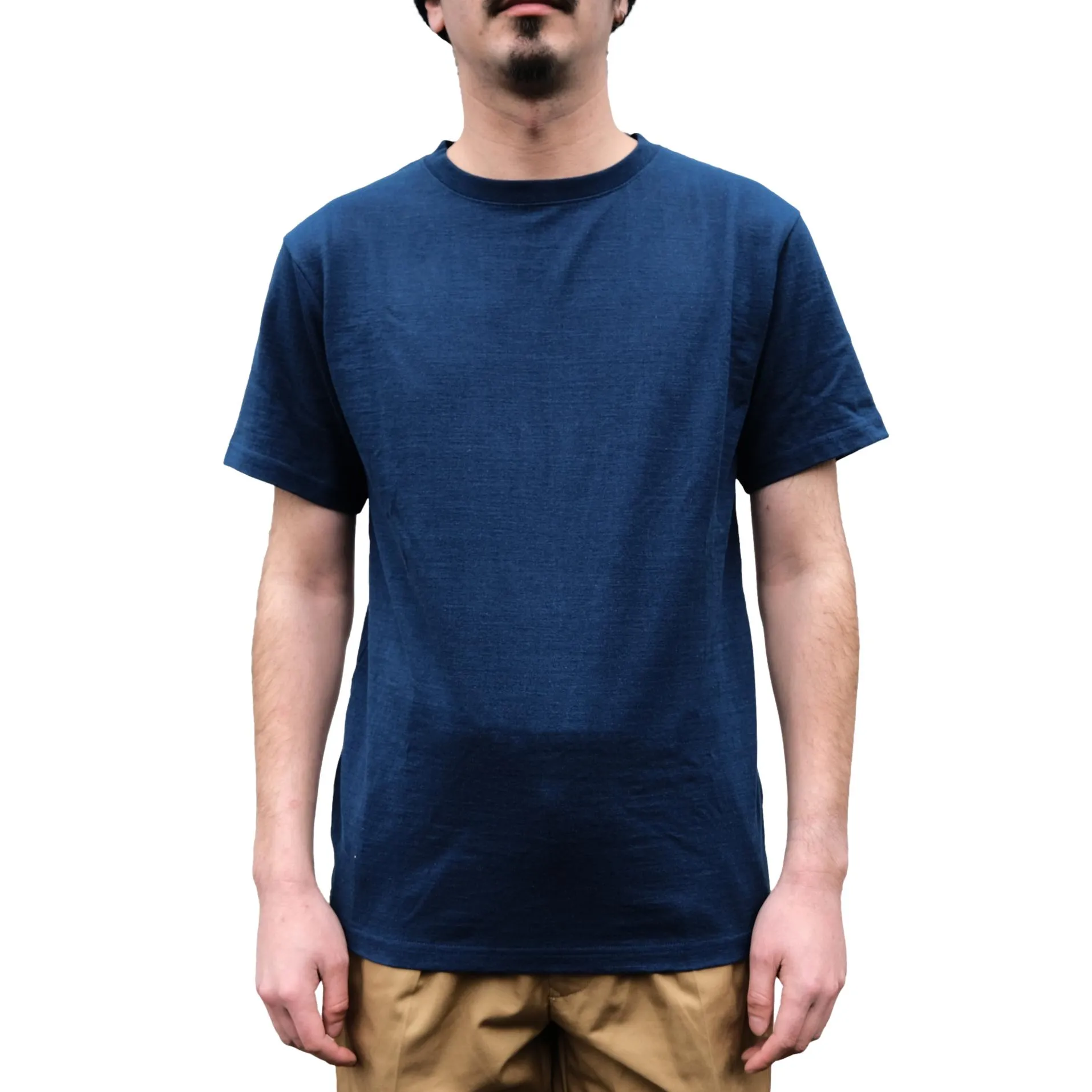 Terroir Natural Indigo Dyed Tee sold by Okayama Denim
