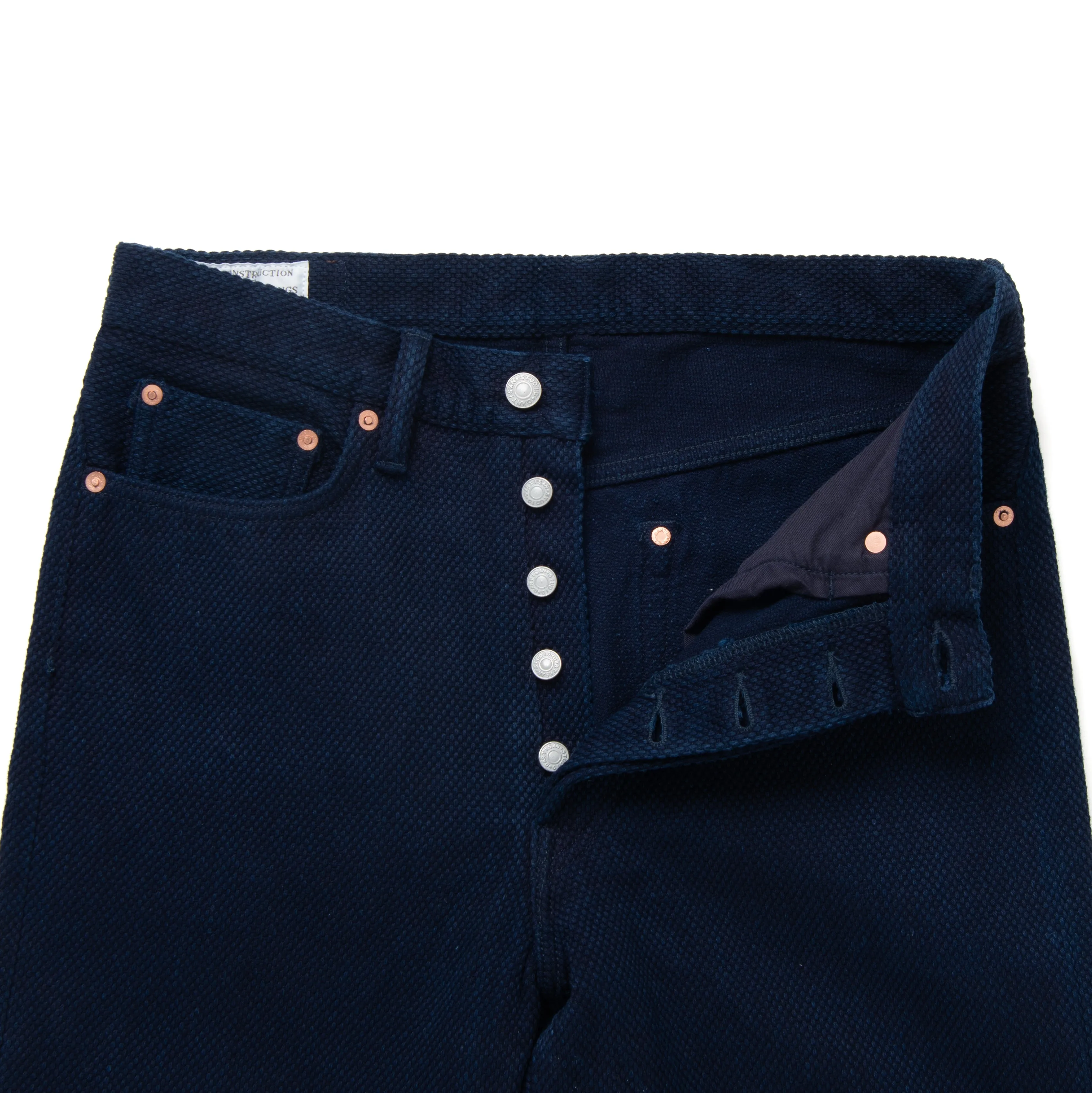 Studio D'Artisan "Kasezome" Indigo Sashiko Selvedge Pants (Regular Straight) sold by Okayama Denim product image thumbnail 5
