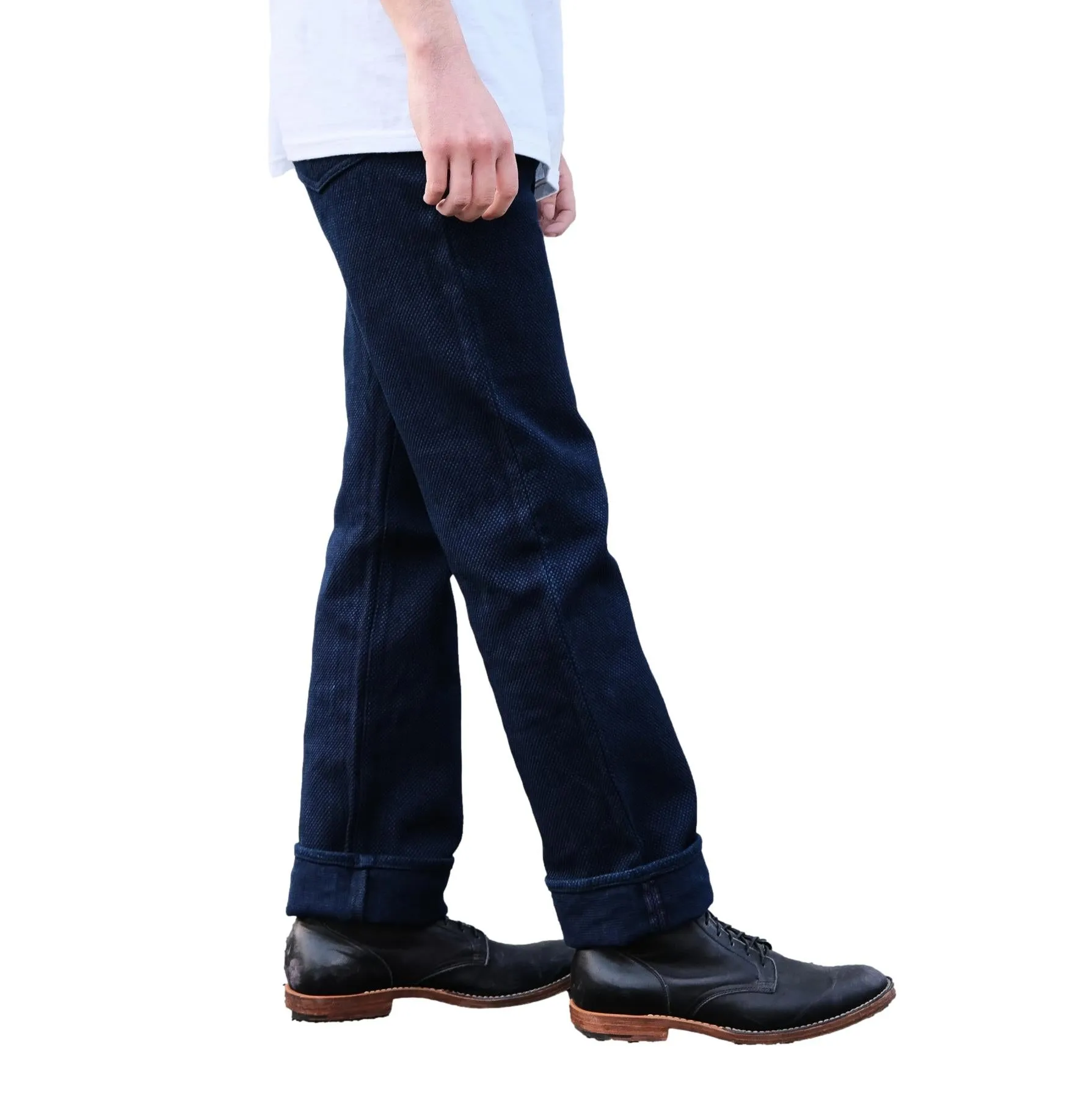 Studio D'Artisan "Kasezome" Indigo Sashiko Selvedge Pants (Regular Straight) sold by Okayama Denim product image thumbnail 4