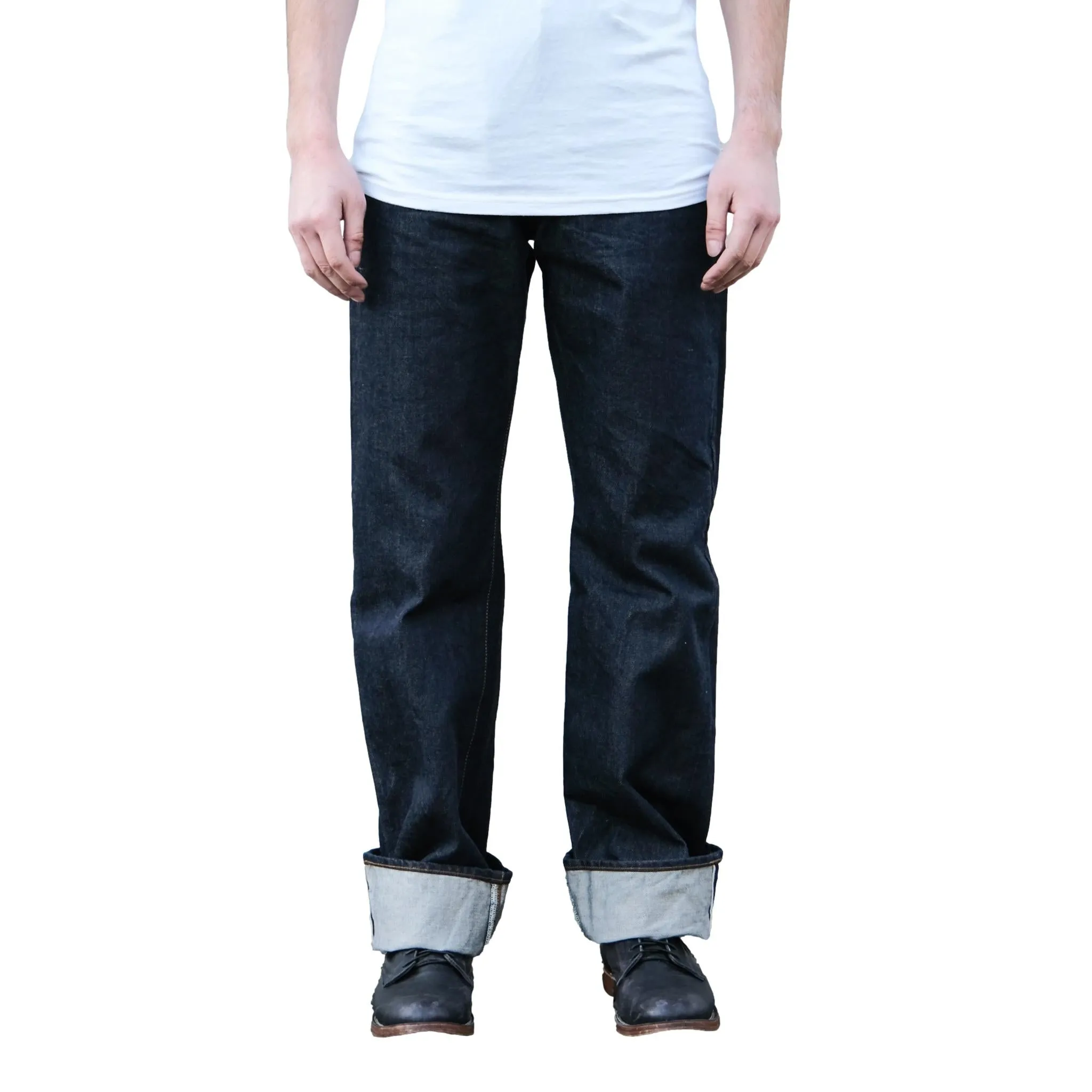 Studio D'Artisan 15oz. Suvin Gold Selvedge Denim Jeans (Loose Straight) sold by Okayama Denim