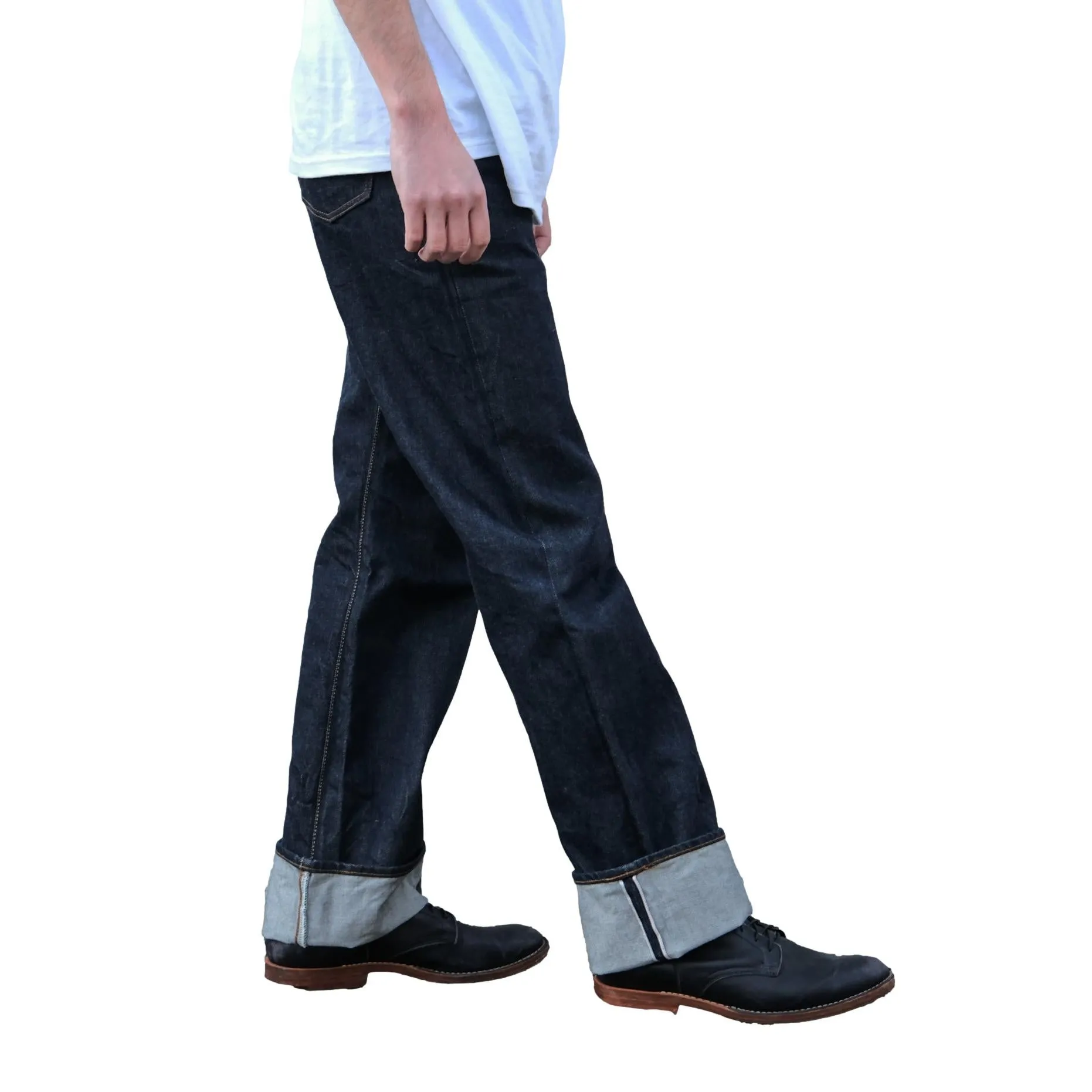 Studio D'Artisan 15oz. Suvin Gold Selvedge Denim Jeans (Loose Straight) sold by Okayama Denim product image thumbnail 4