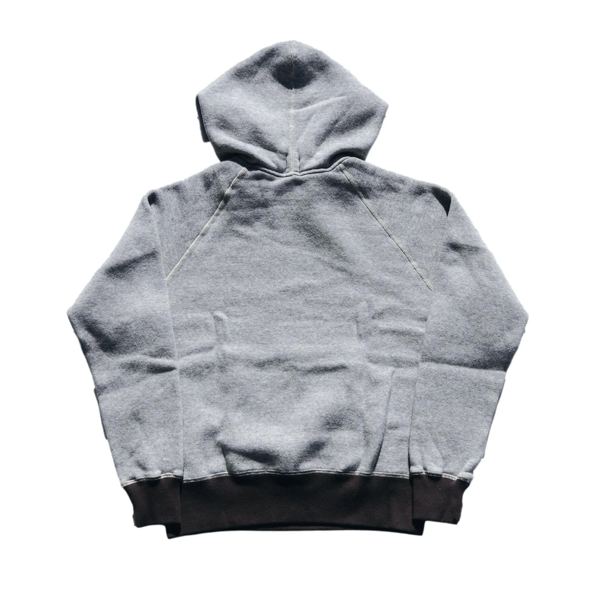 Loop & Weft Super Fluffy Knit After Hood Sweatshirt (2-tone Gray) sold by Okayama Denim product image thumbnail 5