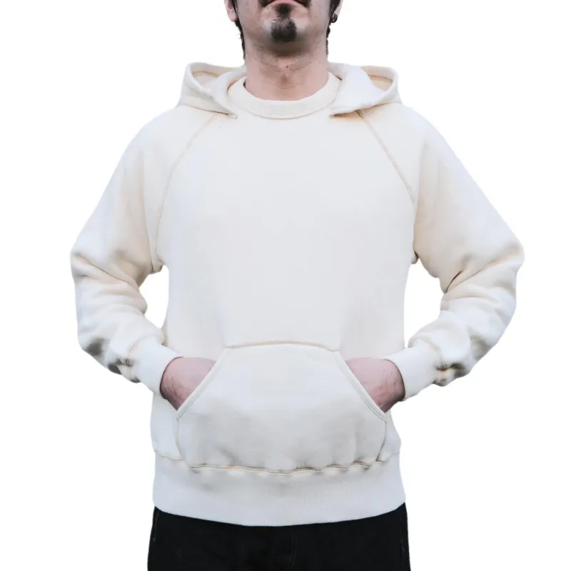 Loop & Weft Super Fluffy Knit After Hood Sweatshirt (Ivory) made by Loop & Weft