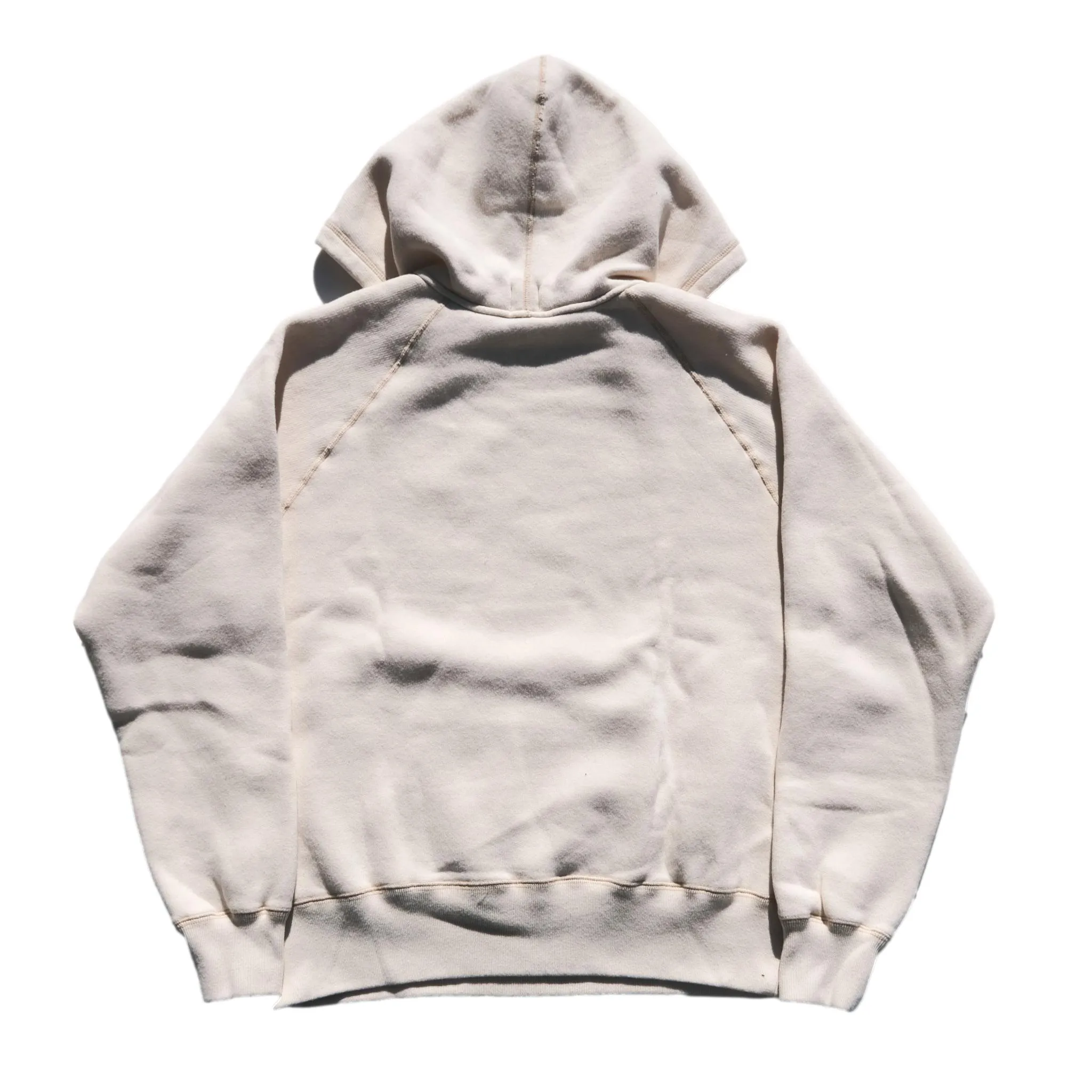 Loop & Weft Super Fluffy Knit After Hood Sweatshirt (Ivory) sold by Okayama Denim product image thumbnail 5