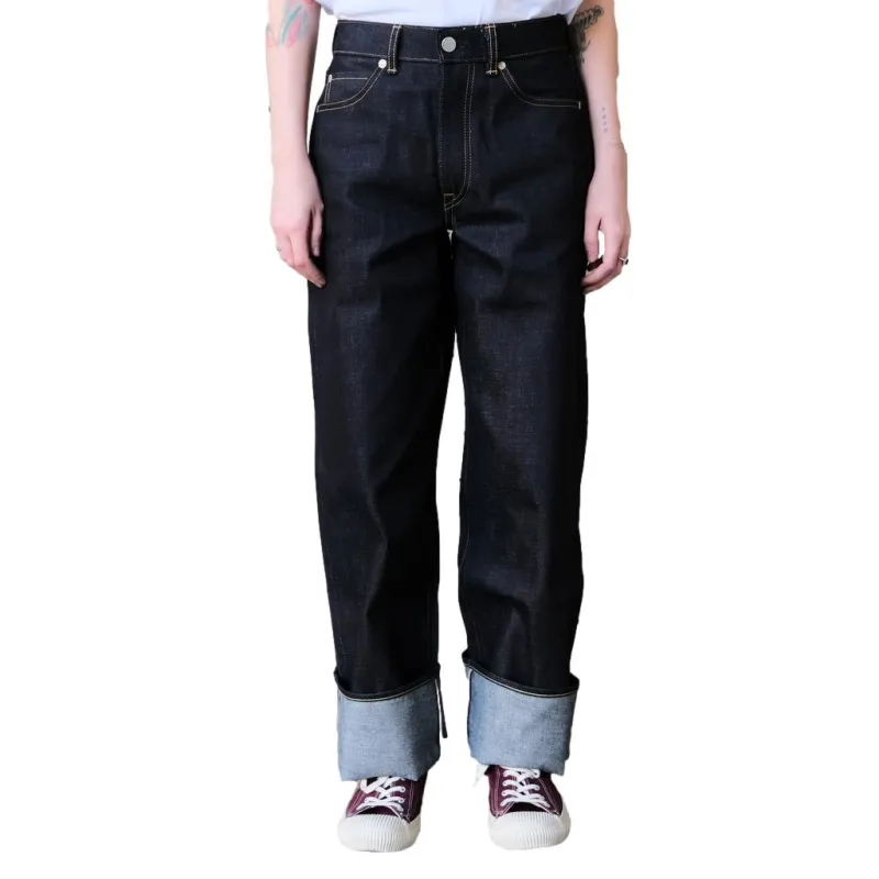 [Women's] Momotaro "Tokuno Blue" Selvedge Jeans (Wide Straight) made by Momotaro