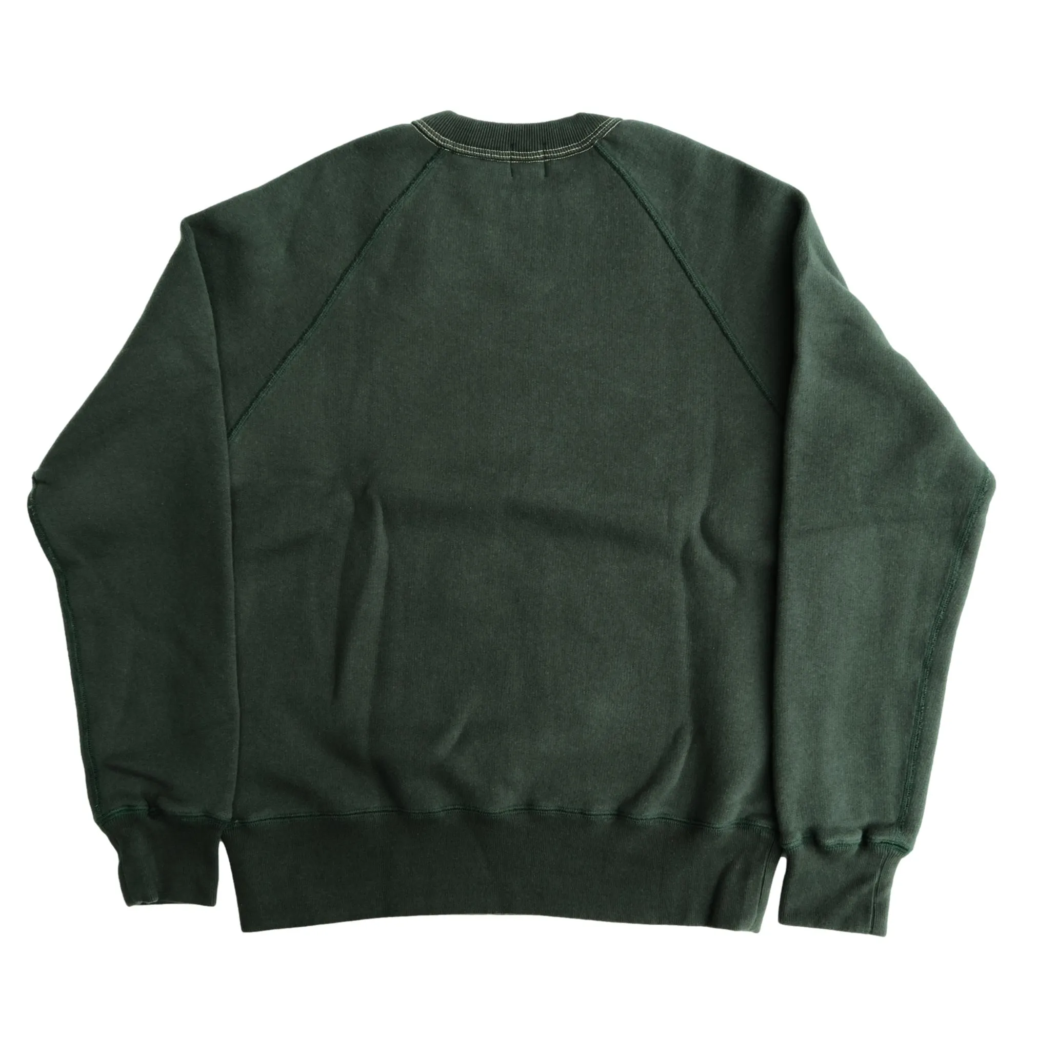 Loop & Weft Super Fluffy Knit Crewneck Sweatshirt (Green) sold by Okayama Denim product image thumbnail 4