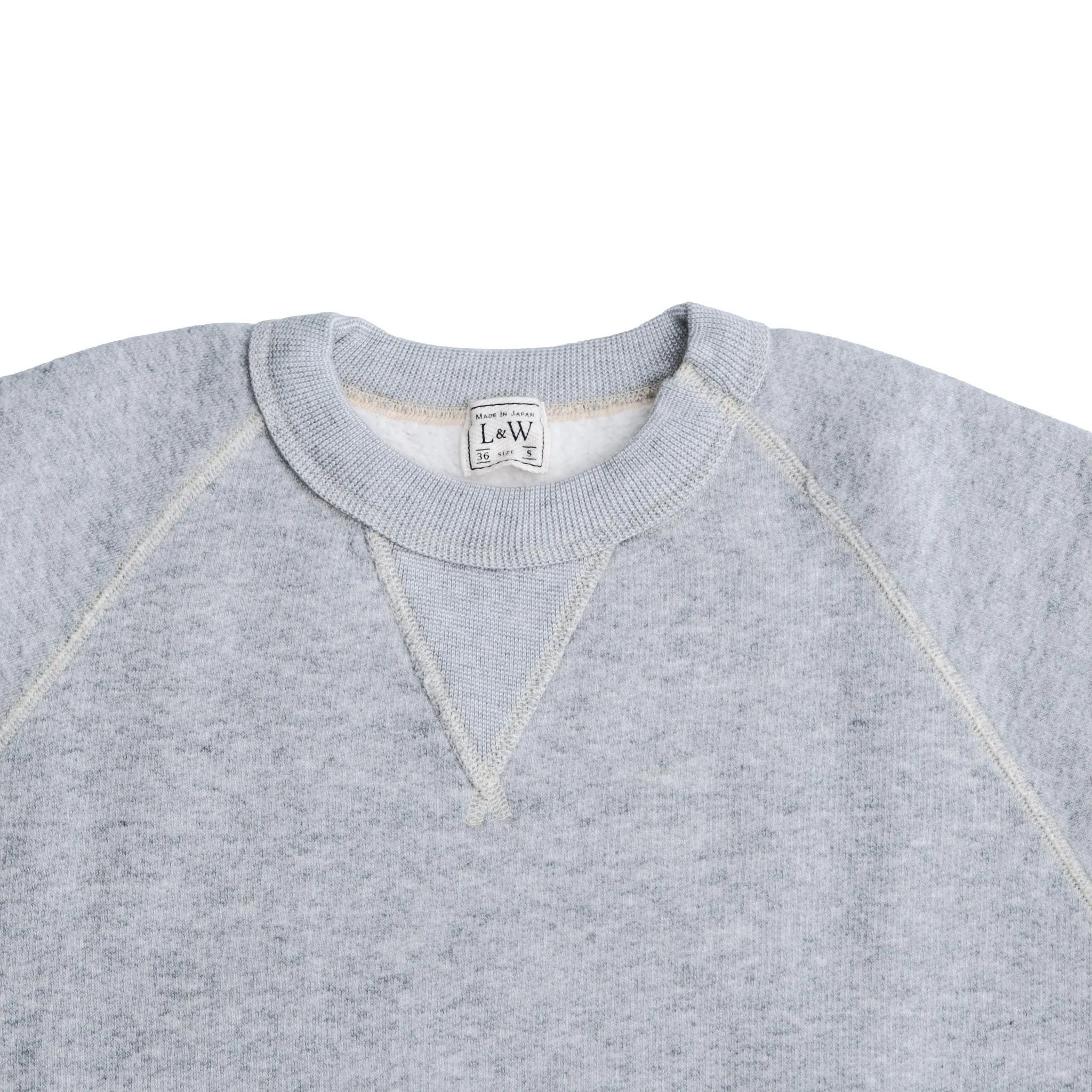 Loop & Weft Super Fluffy Knit Crewneck Sweatshirt (Gray) sold by Okayama Denim product image thumbnail 5