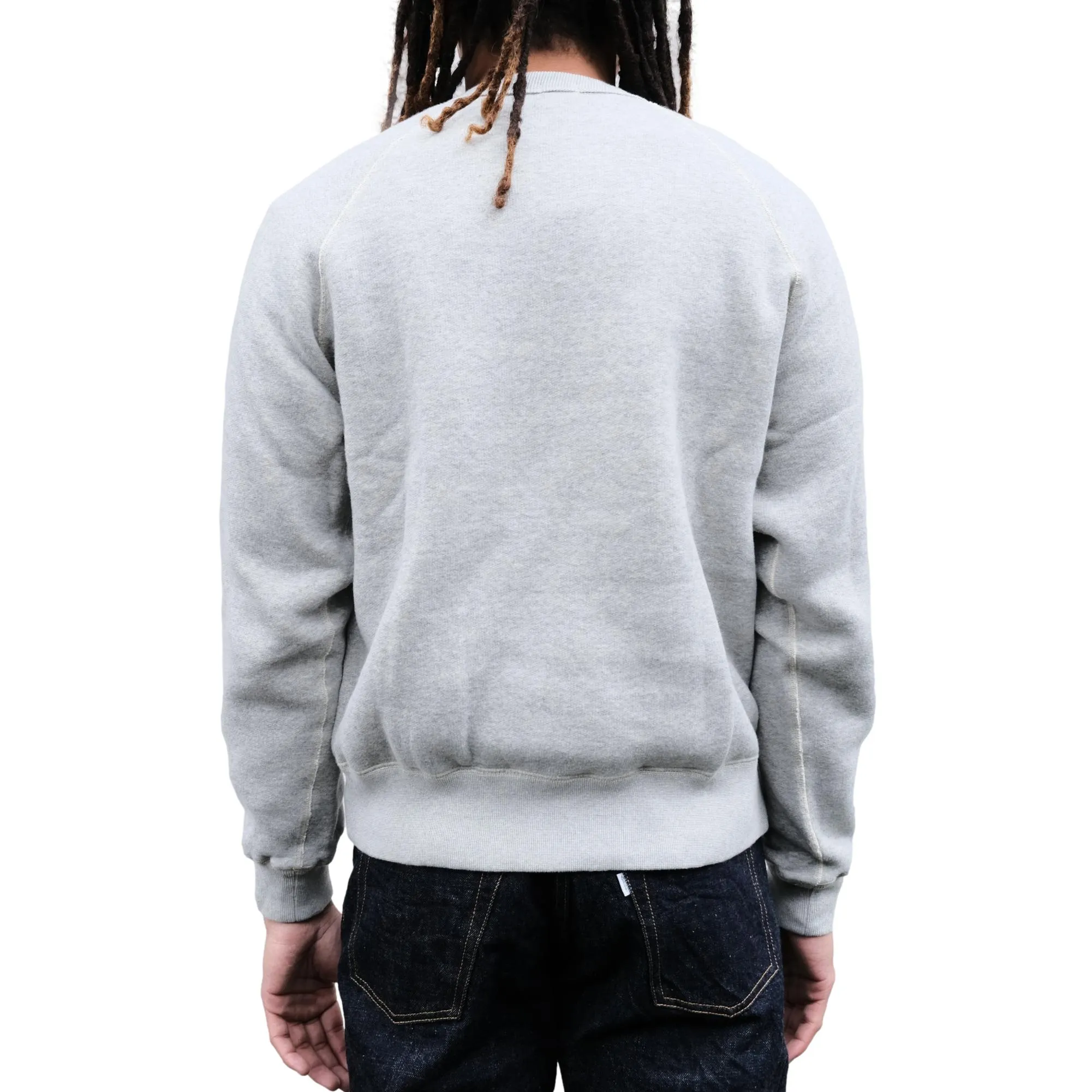 Loop & Weft Super Fluffy Knit Crewneck Sweatshirt (Gray) sold by Okayama Denim product image thumbnail 2