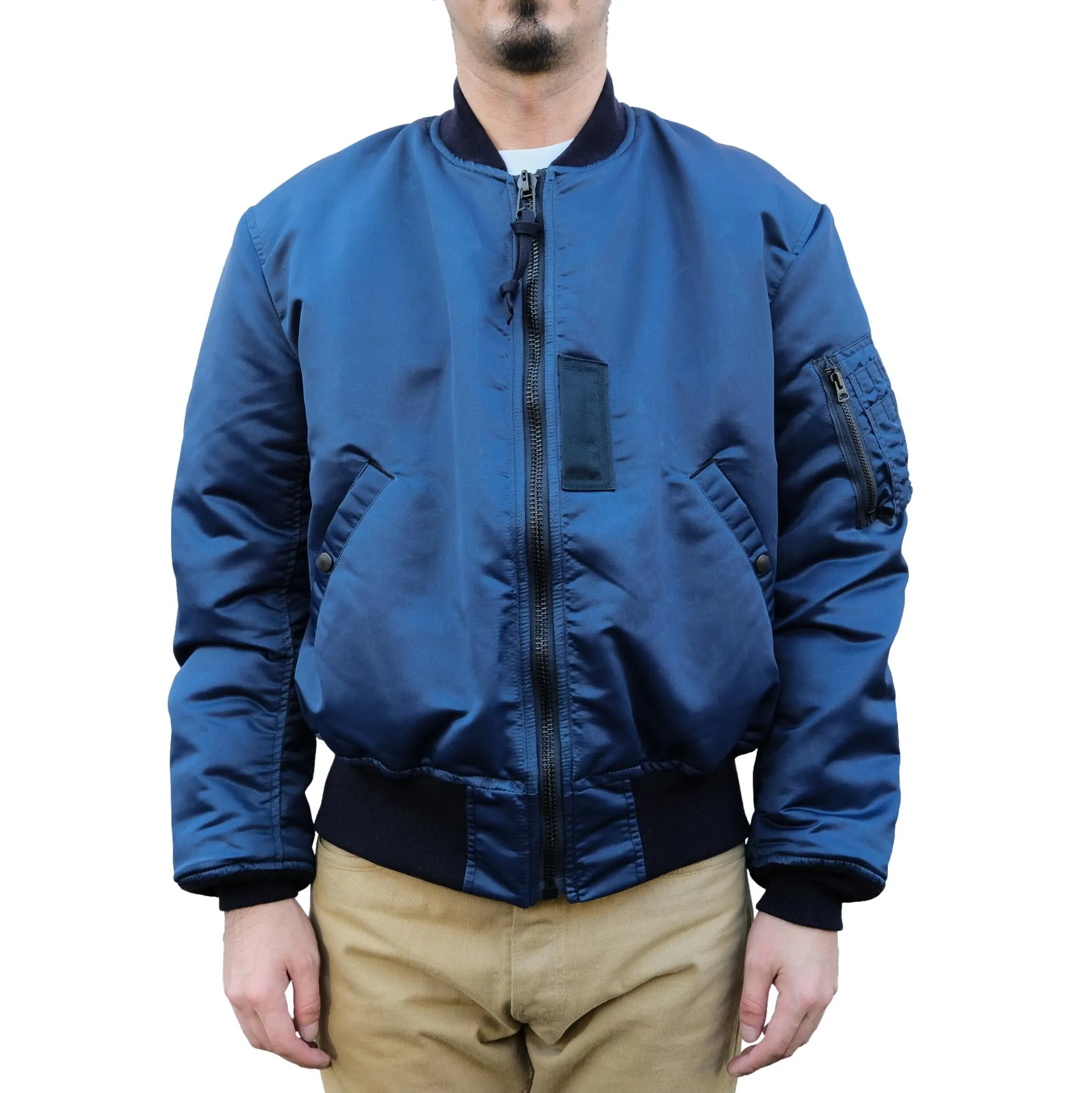Studio D'Artisan Indigo MA-1 Flight Jacket sold by Okayama Denim product image thumbnail 2