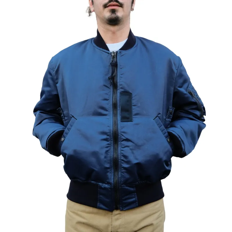 Studio D'Artisan Indigo MA-1 Flight Jacket made by Studio D'Artisan