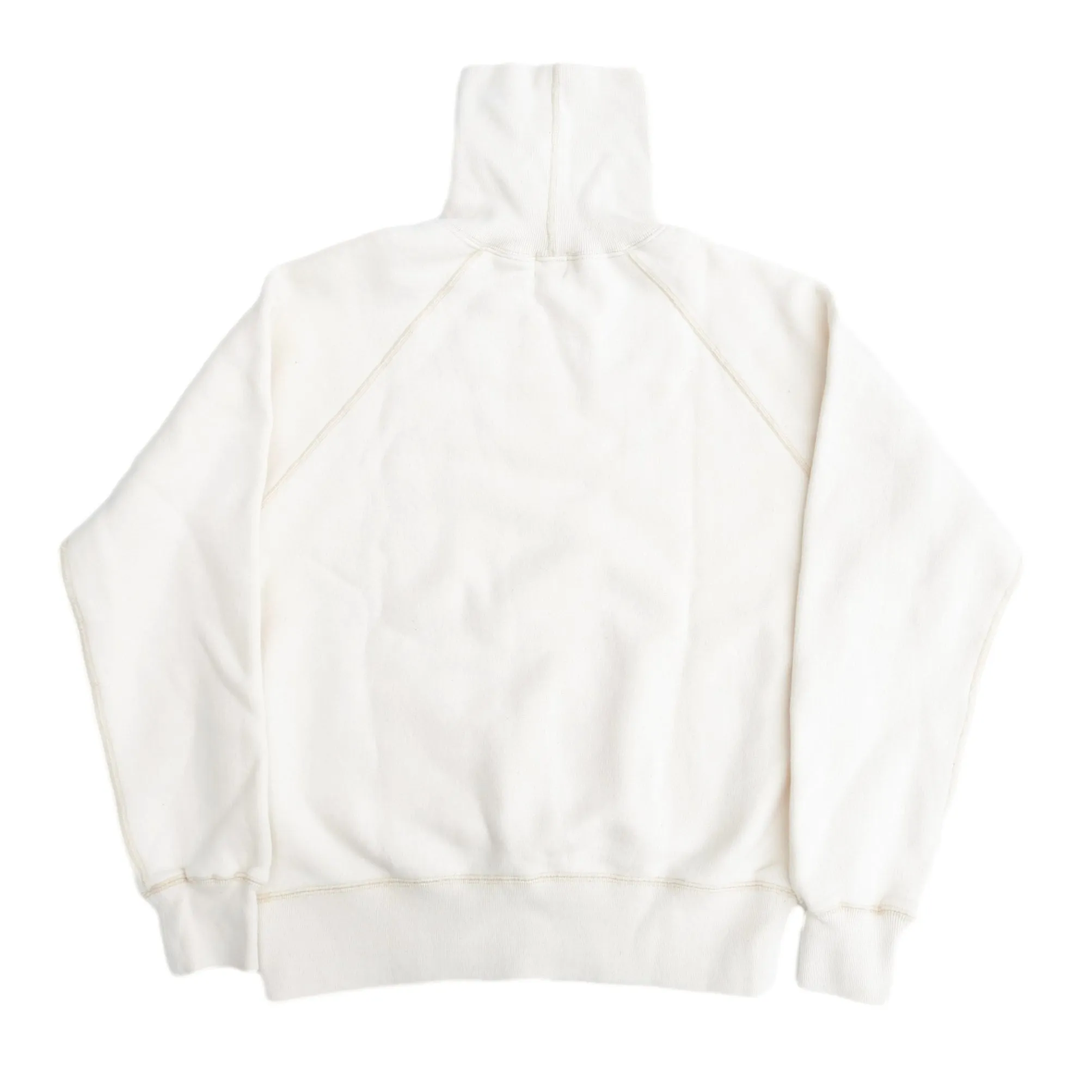 Loop & Weft Super Fluffy Knit Turtleneck Sweatshirt (Ivory) sold by Okayama Denim product image thumbnail 4