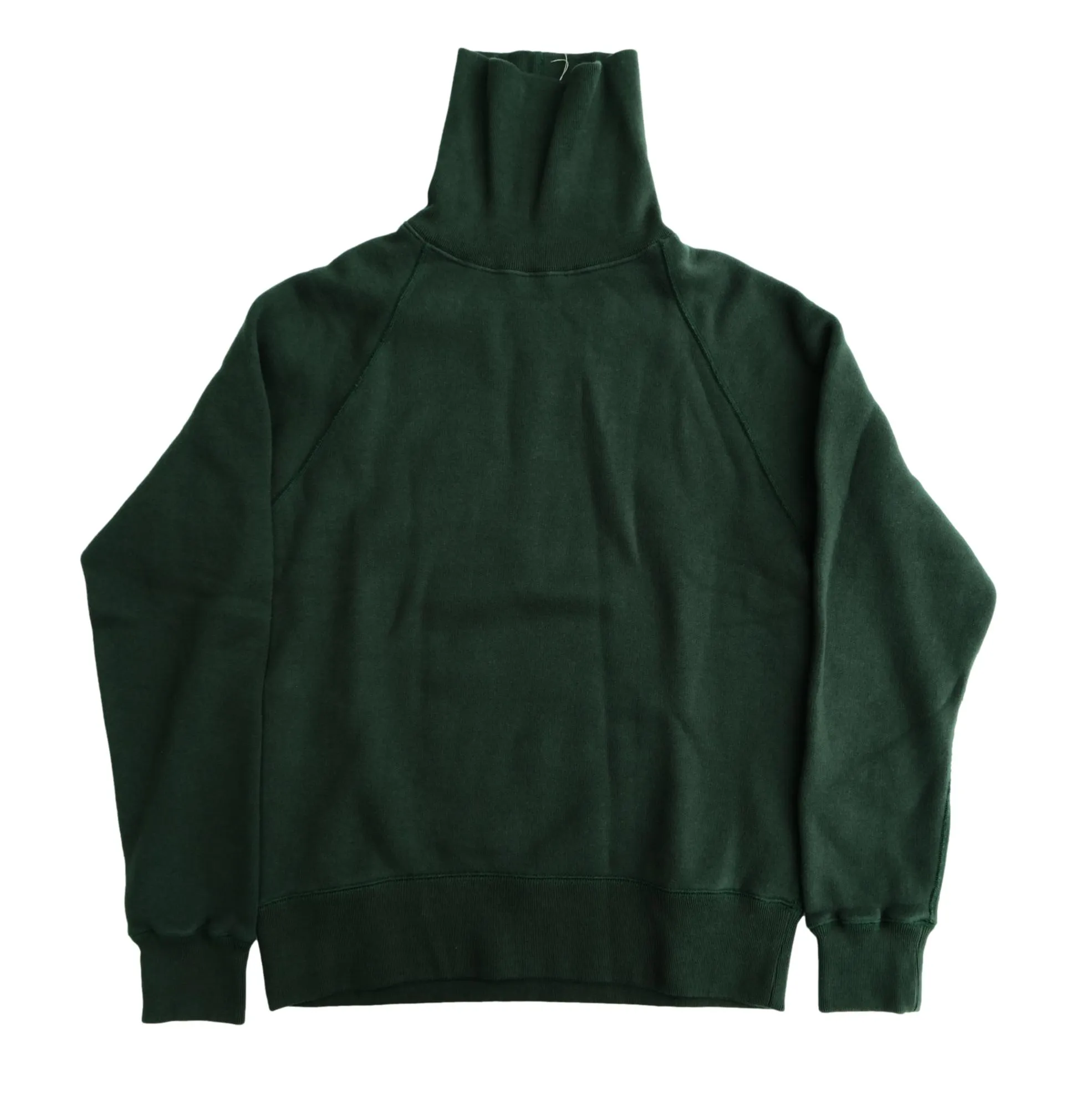 Loop & Weft Super Fluffy Knit Turtleneck Sweatshirt (Green) sold by Okayama Denim product image thumbnail 3