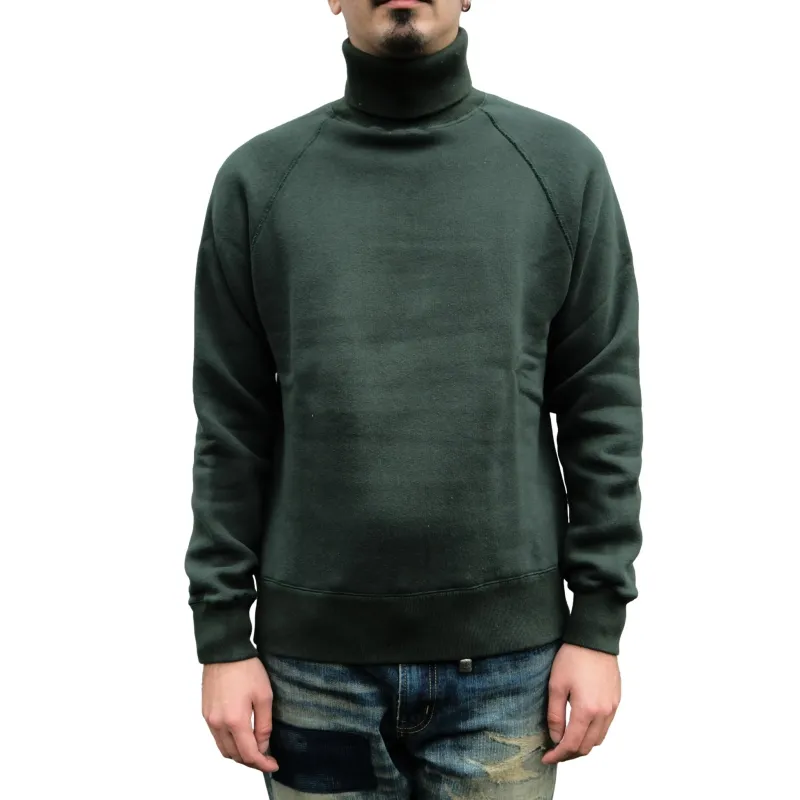 Loop & Weft Super Fluffy Knit Turtleneck Sweatshirt (Green) made by Loop & Weft