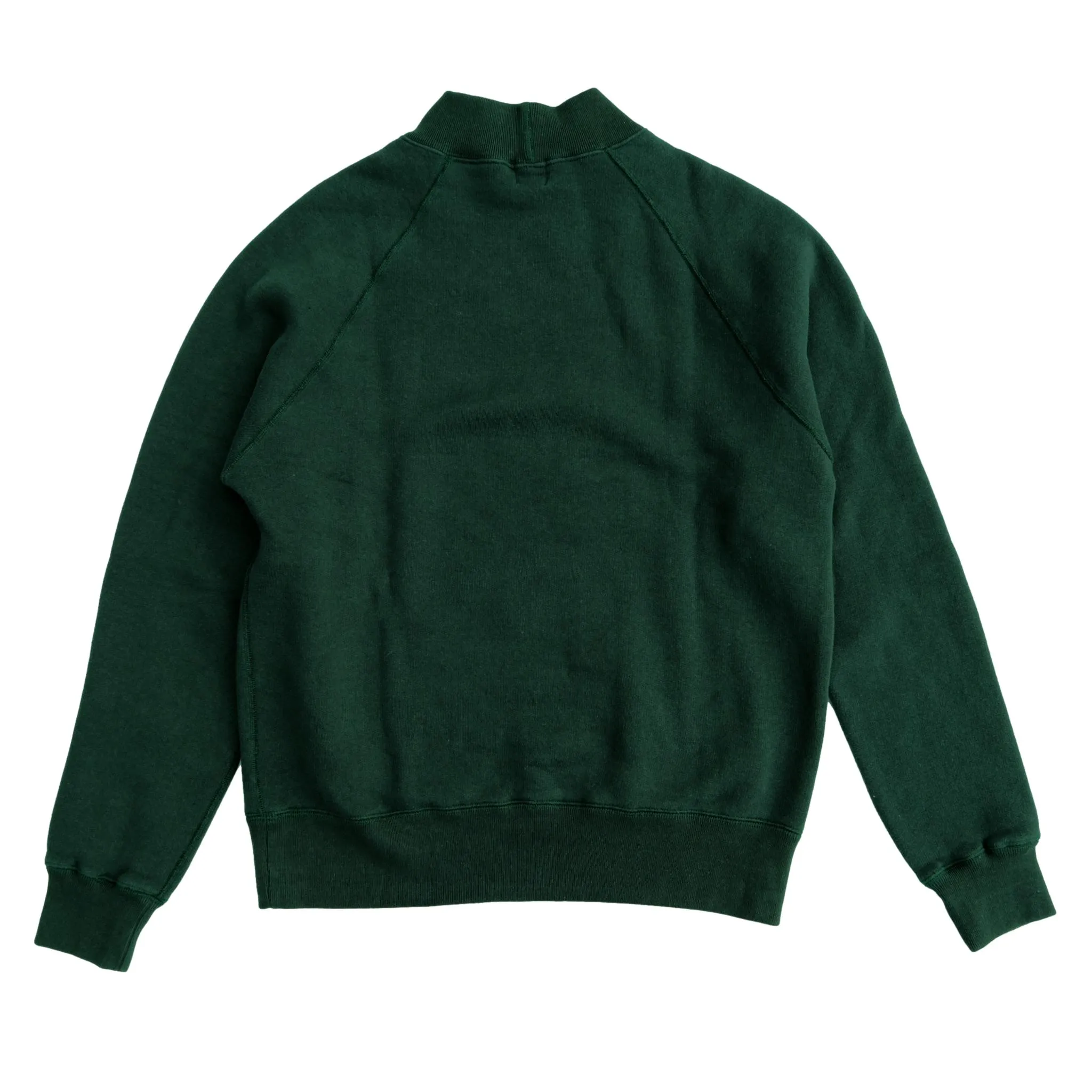 Loop & Weft Super Fluffy Knit Mock Neck Sweatshirt (Green) sold by Okayama Denim product image thumbnail 4