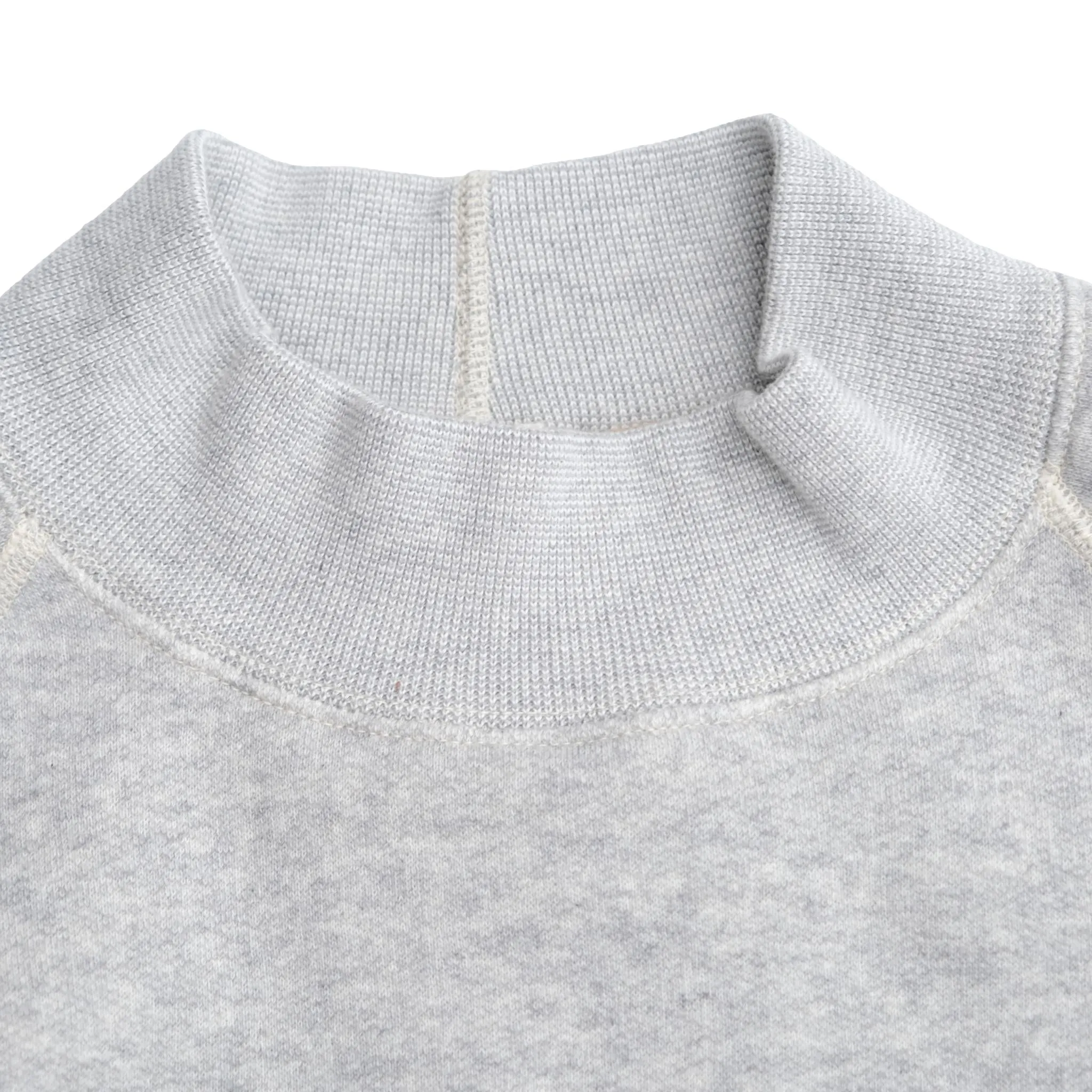 Loop & Weft Super Fluffy Knit Mock Neck Sweatshirt (Gray) sold by Okayama Denim product image thumbnail 5